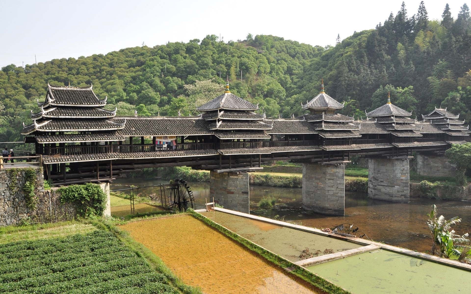 Téléchargez des papiers peints mobile Pont De Chengyang, Des Ponts, Construction Humaine gratuitement.