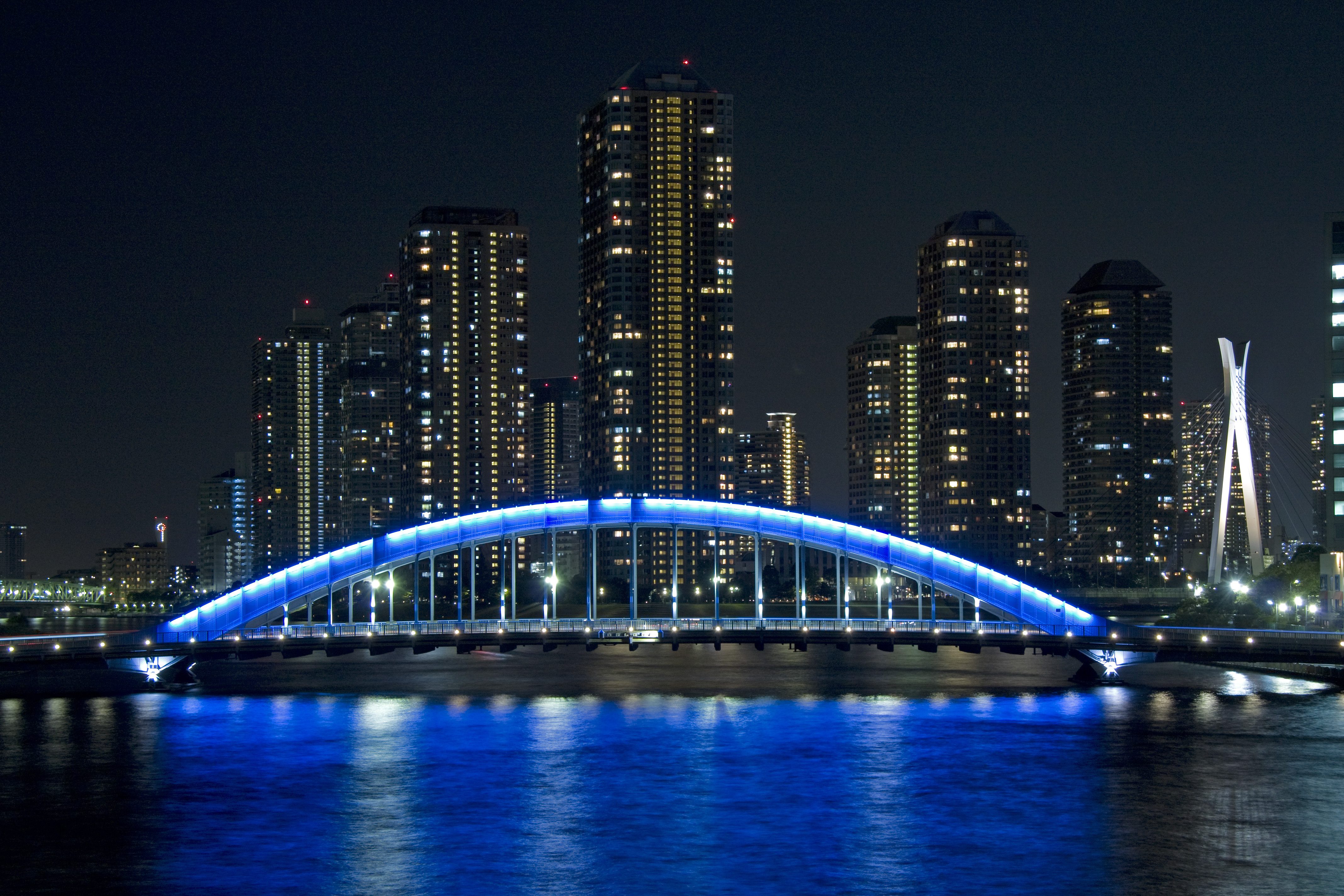 Завантажити шпалери безкоштовно Міст, Токіо, Еітаі, Ейтай, Міста, Японія картинка на робочий стіл ПК