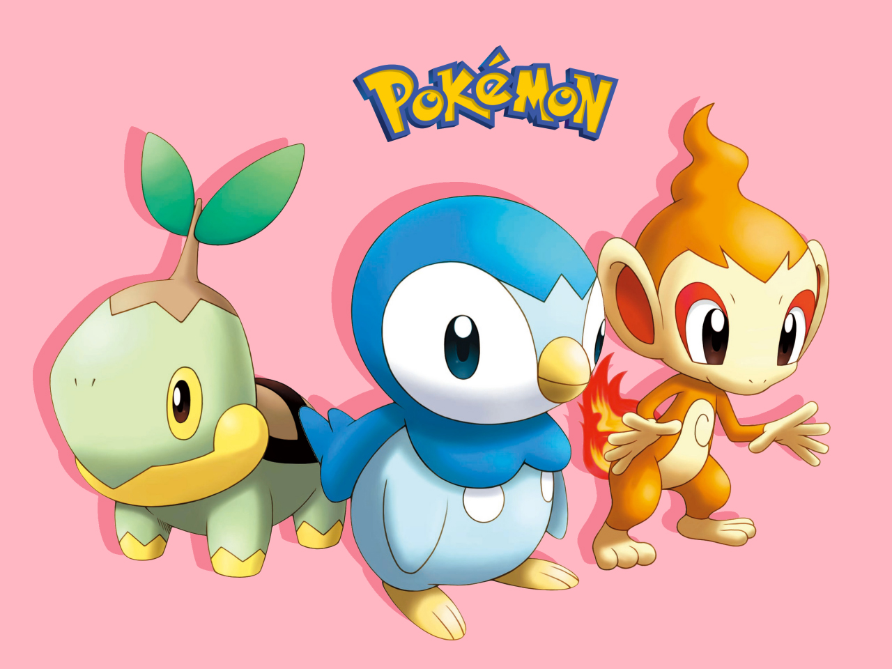 video game, chimchar (pokémon), piplup (pokémon), starter pokemon, turtwig (pokémon), pokémon