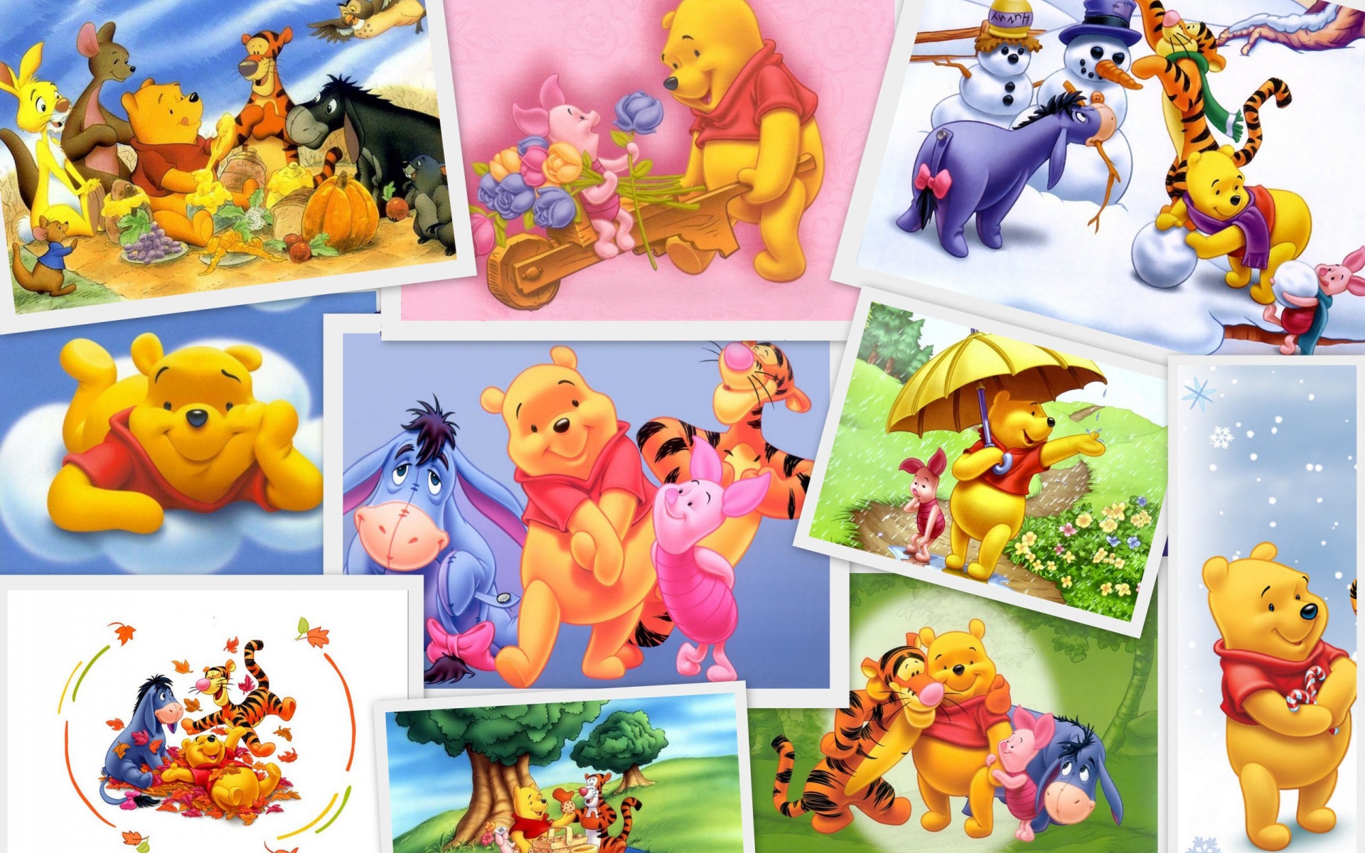 559680 descargar fondo de pantalla winnie the pooh, kanga, series de televisión, eeyore (winnie the pooh), roo (winnie pooh), tigre (winnie pooh): protectores de pantalla e imágenes gratis
