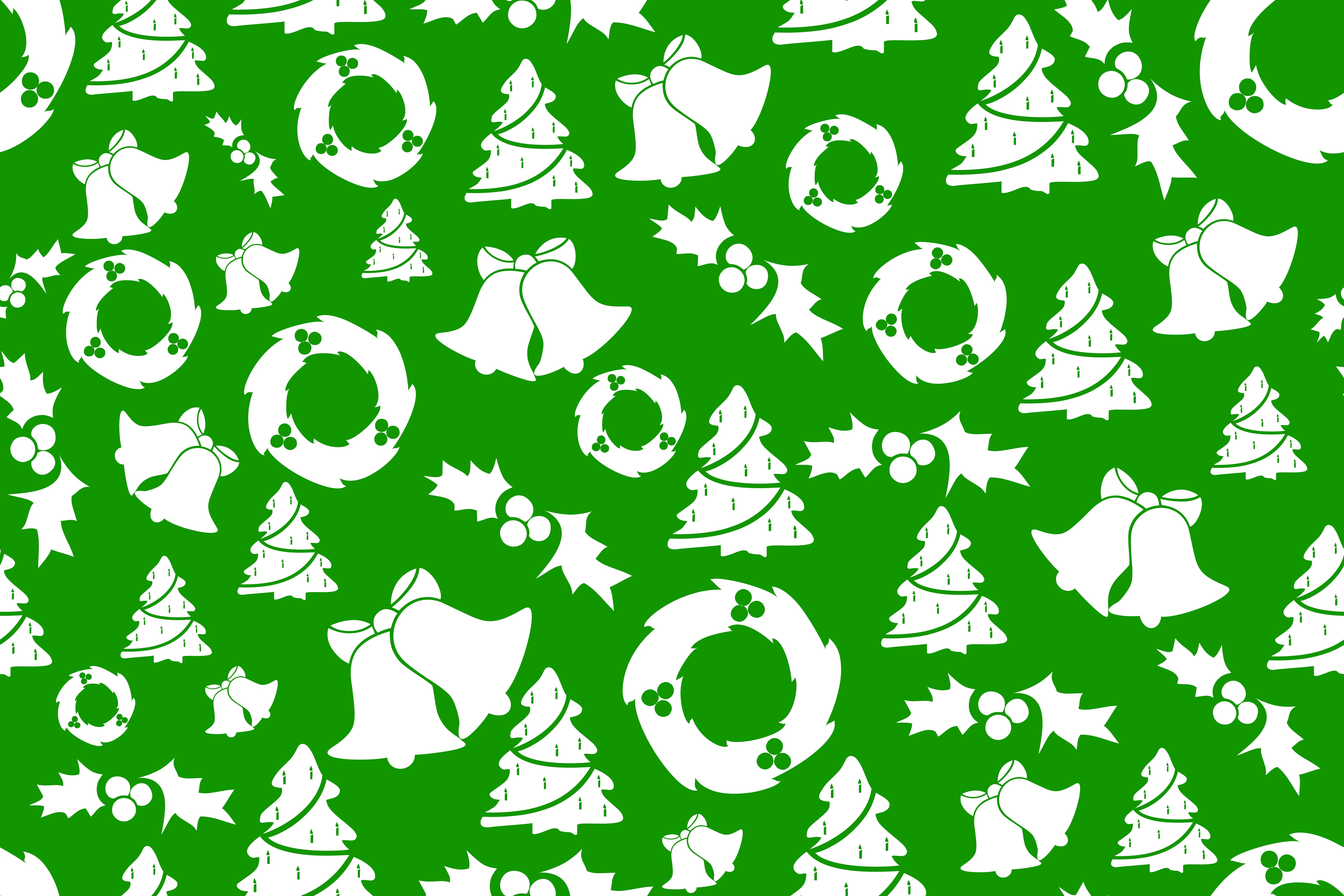 Скачать картинку Рождество, Зеленый, Праздничные, Шаблоны в телефон бесплатно.