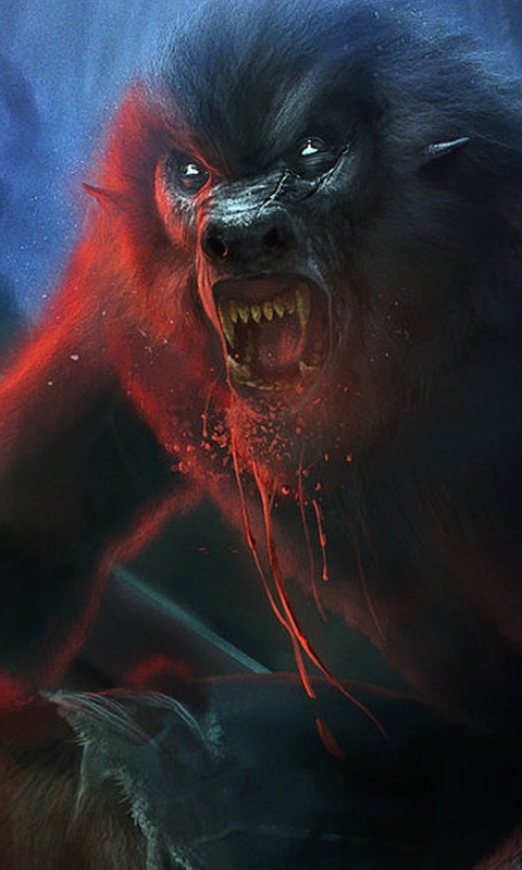 Download mobile wallpaper Dark, Werewolf for free.