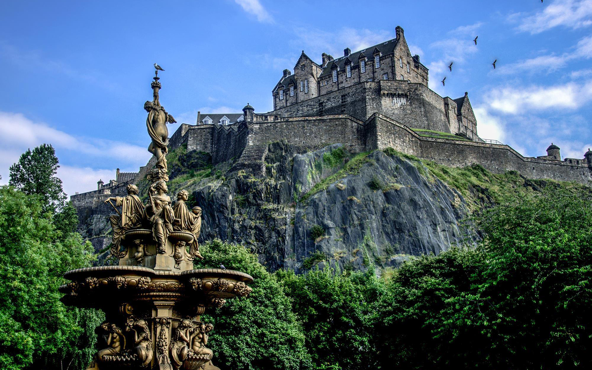 486677 скачать обои шотландия, замок, сделано человеком, эдинбургский замок, архитектура, эдинбург, замки - заставки и картинки бесплатно