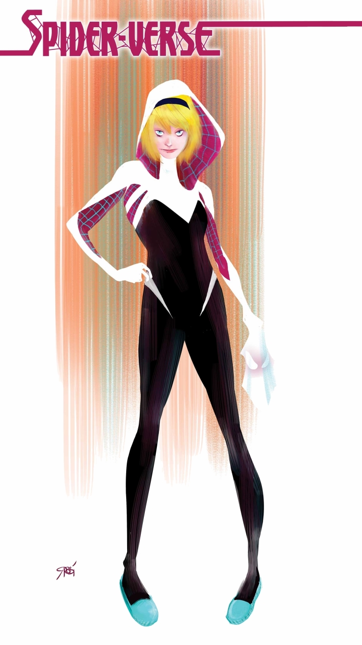 Baixar papel de parede para celular de História Em Quadrinhos, Aranhaverso, Spider Gwen gratuito.