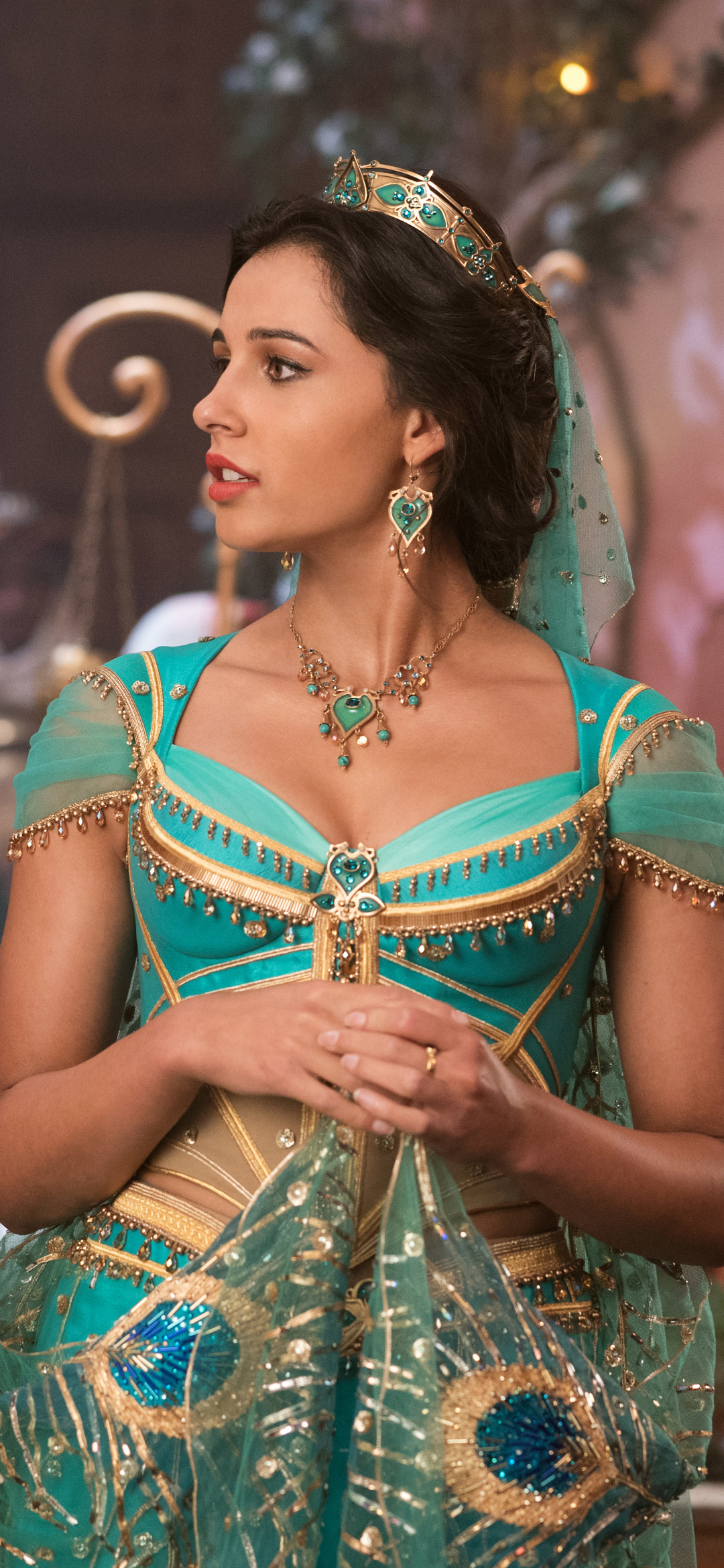 naomi scott, movie, aladdin (2019), princess jasmine