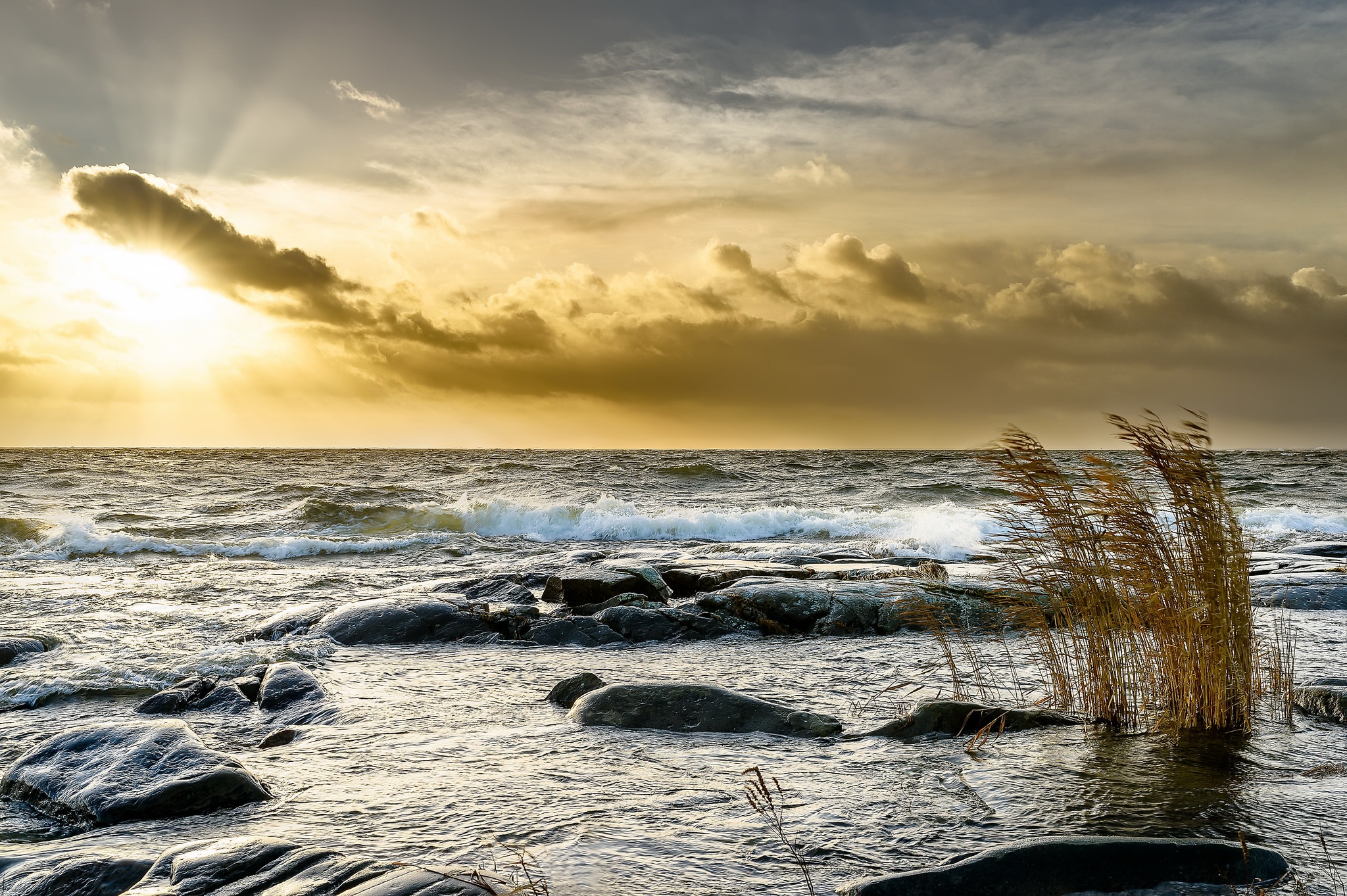 Laden Sie das Natur, Horizont, Ozean, Wolke, Sonnenstrahl, Erde/natur-Bild kostenlos auf Ihren PC-Desktop herunter