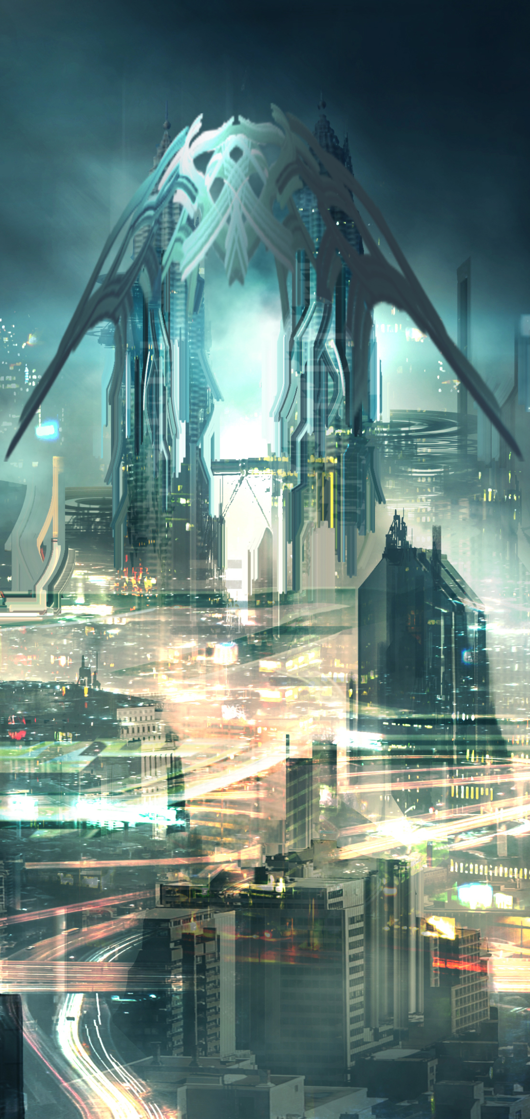 Download mobile wallpaper City, Building, Cityscape, Sci Fi, Futuristic City for free.