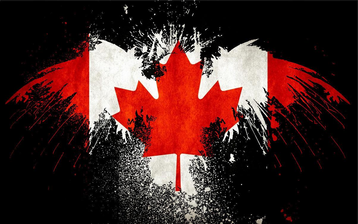 Laden Sie Flagge Von Kanada HD-Desktop-Hintergründe herunter
