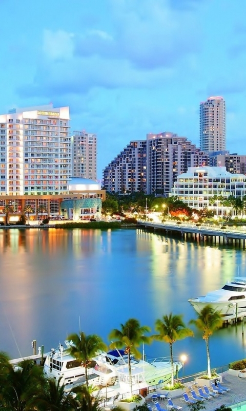 Handy-Wallpaper Städte, Miami, Menschengemacht kostenlos herunterladen.