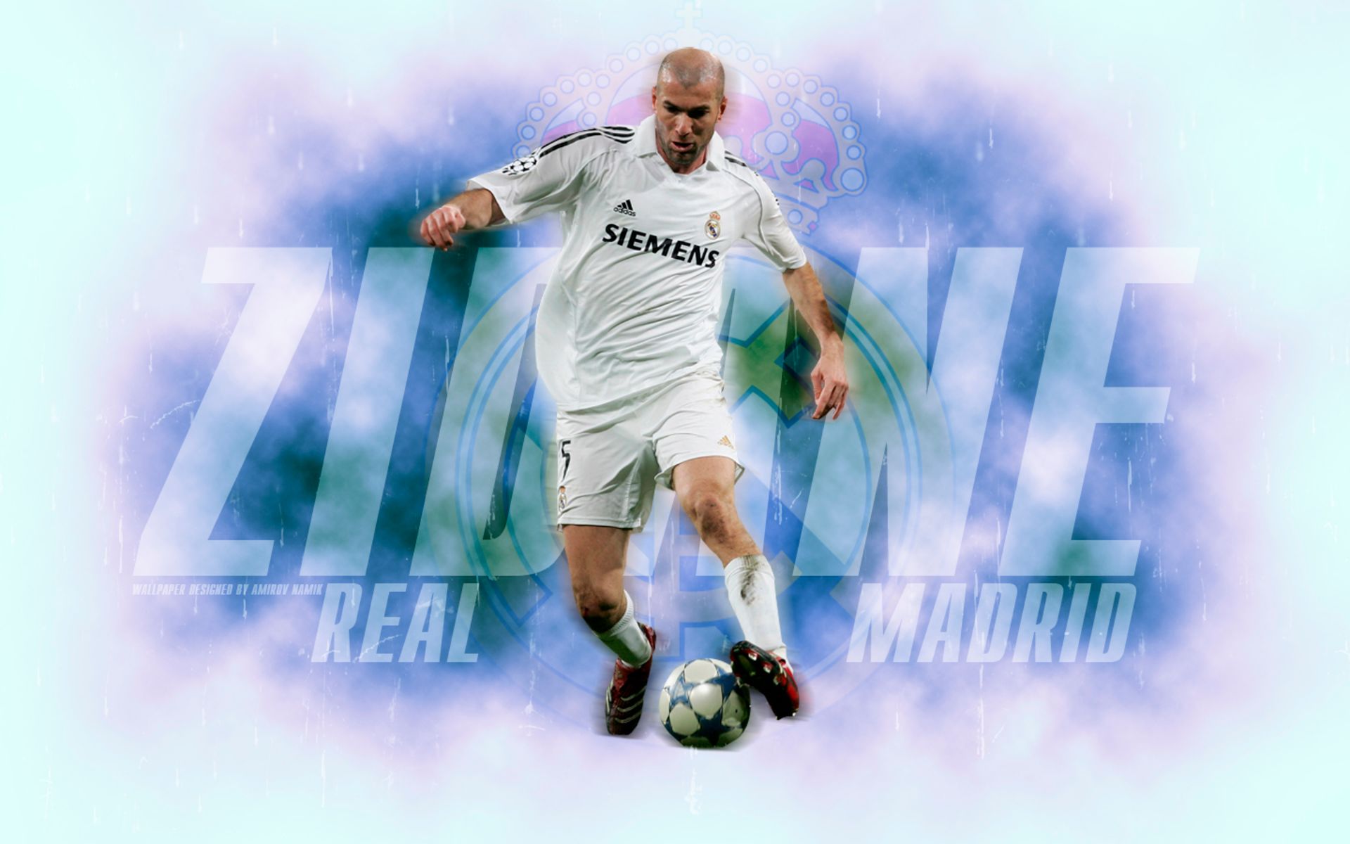 Baixar papel de parede para celular de Esportes, Futebol, Real Madrid C F, Zinedine Zidane gratuito.