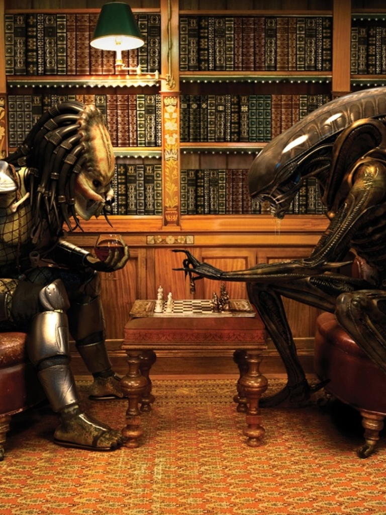 Download mobile wallpaper Chess, Alien, Predator, Video Game, Aliens Vs Predator for free.