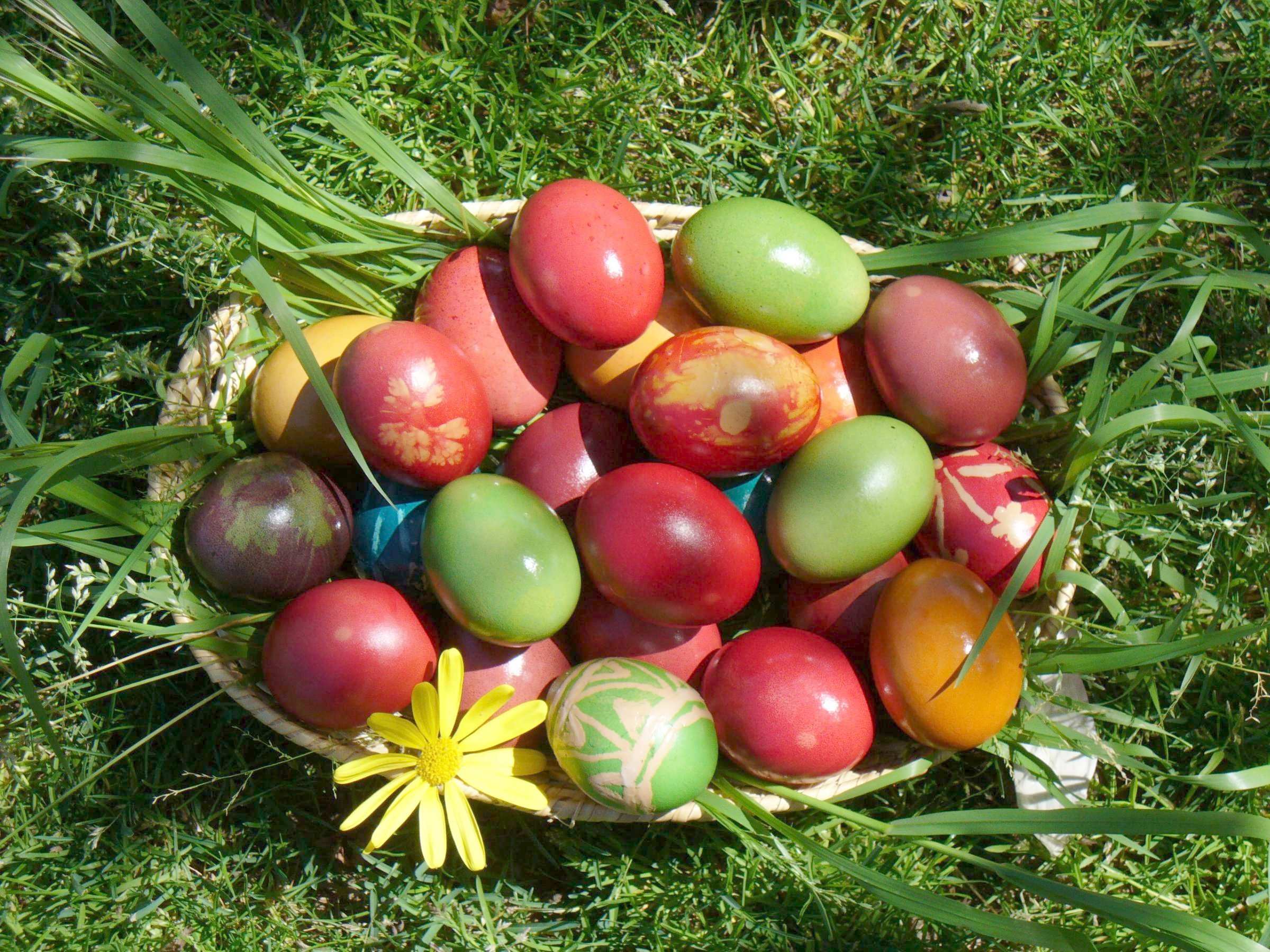 Free download wallpaper Easter, Holiday, Basket, Egg on your PC desktop