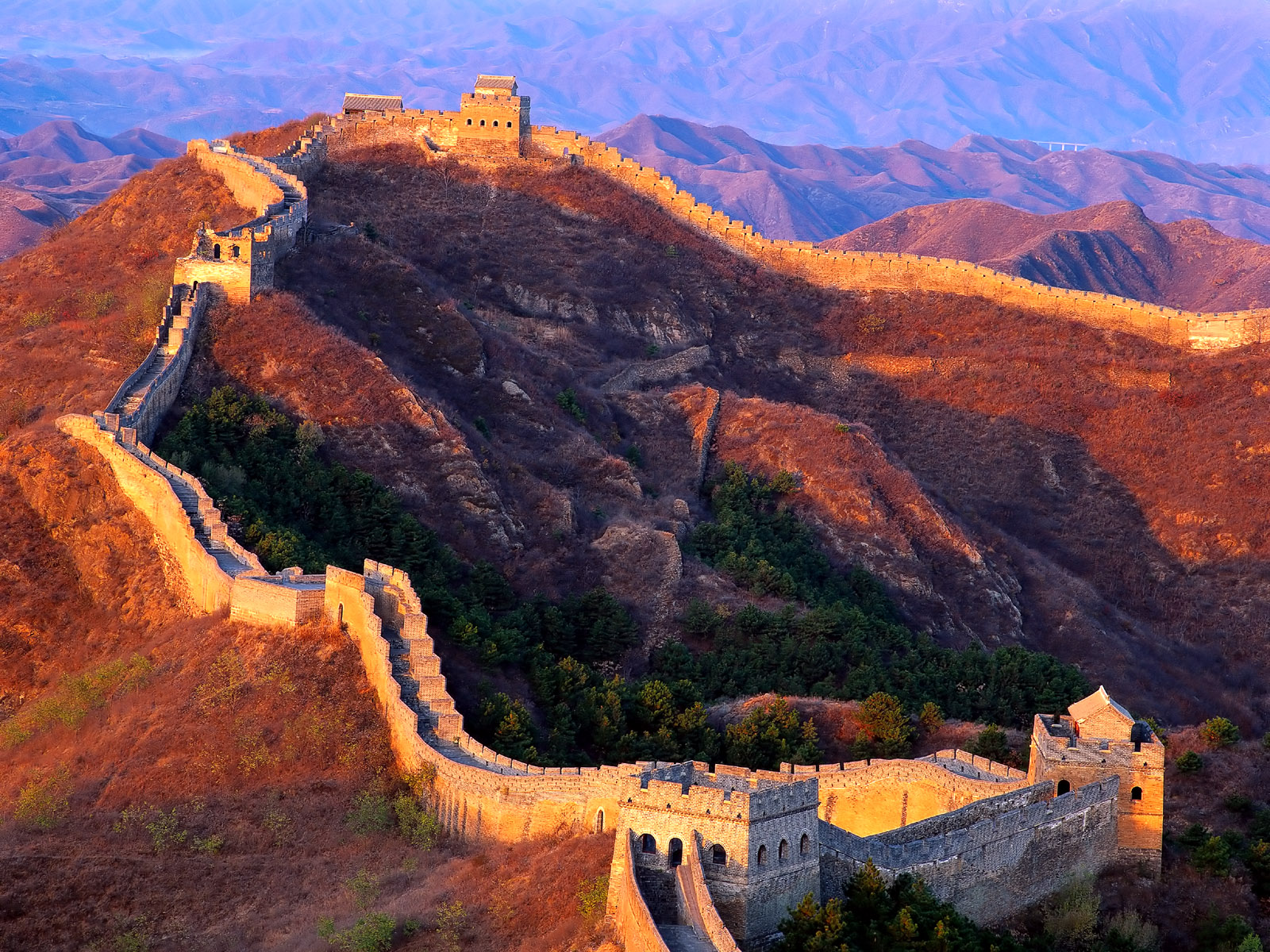 Скачать обои бесплатно Памятники, Великая Китайская Стена, Сделано Человеком, Кита́й картинка на рабочий стол ПК