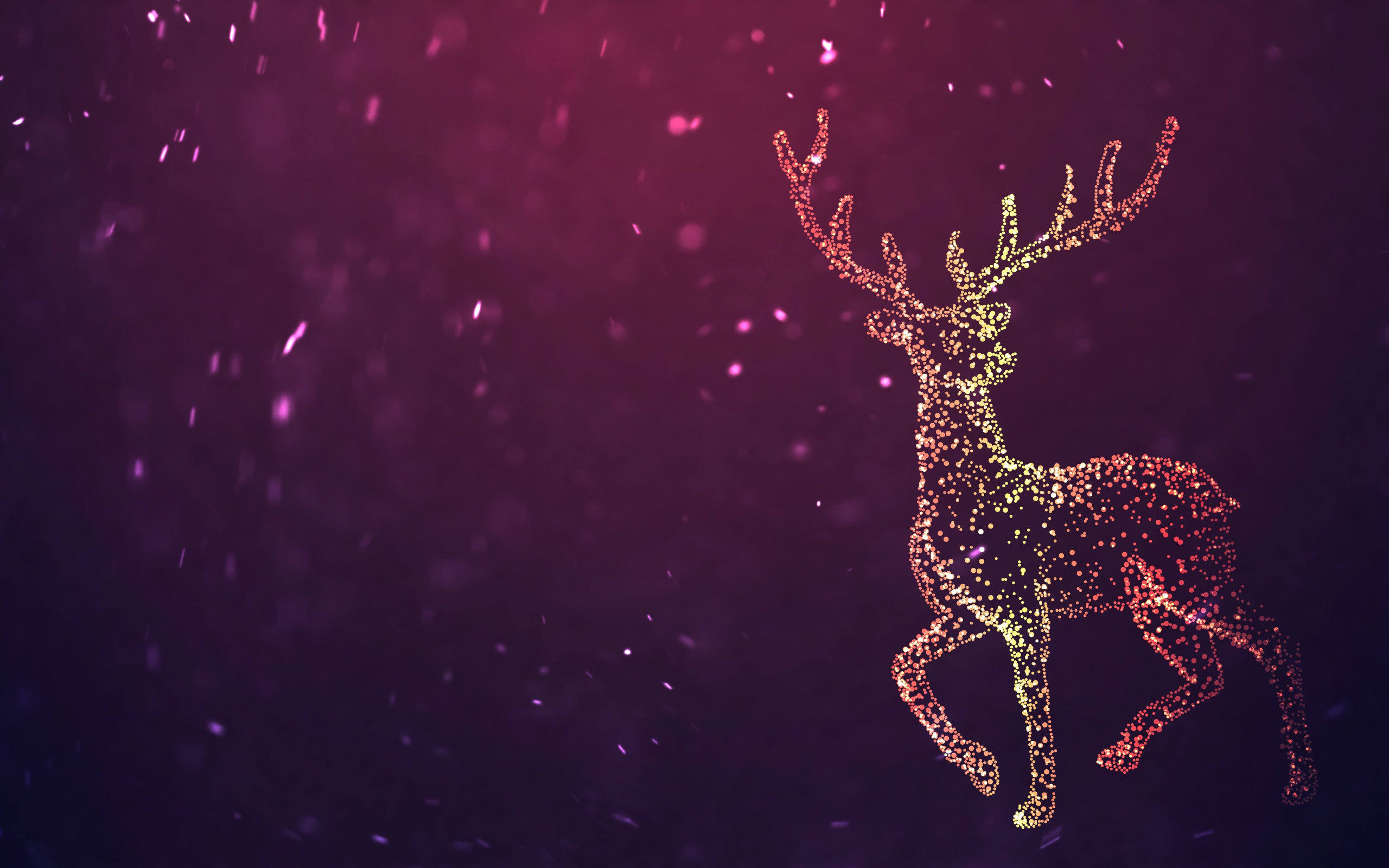 Download mobile wallpaper Fantasy, Light, Deer, Fantasy Animals for free.