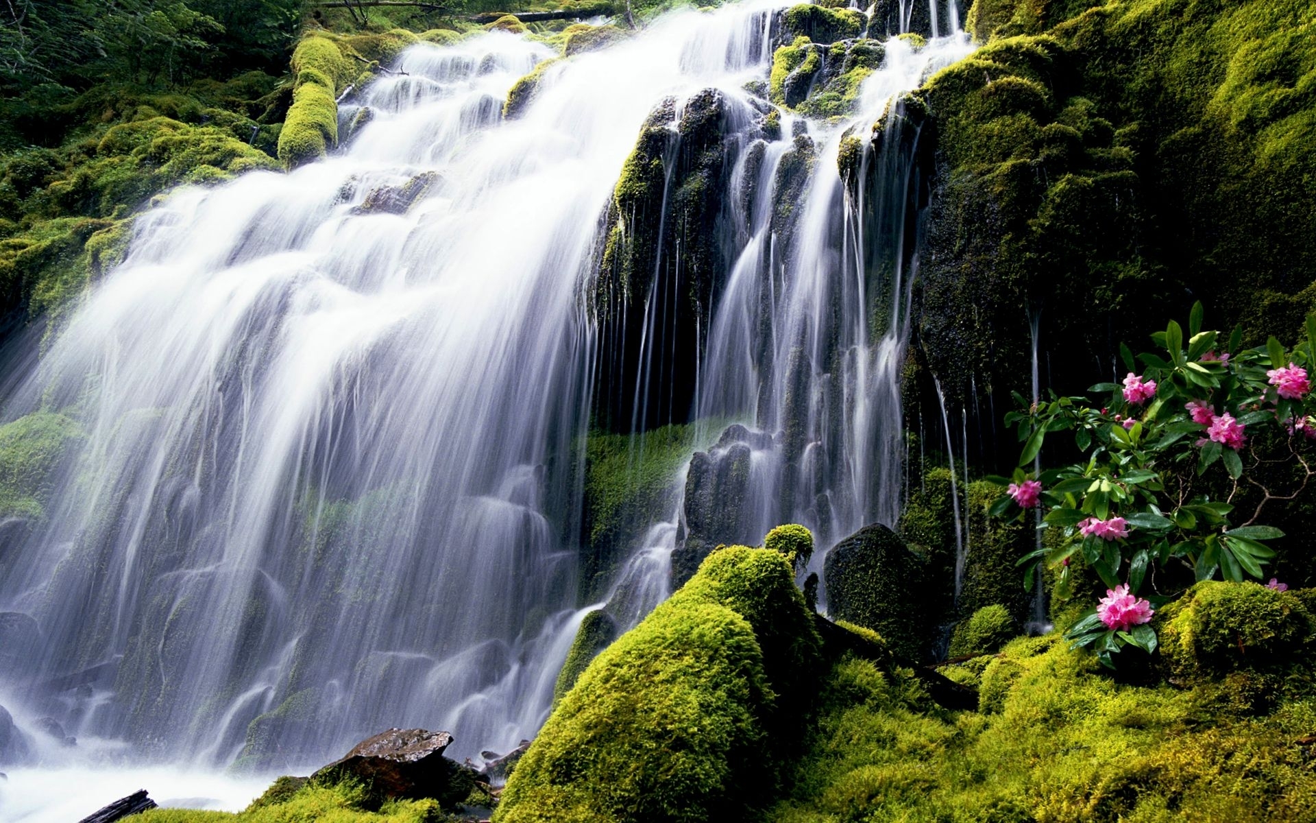 Handy-Wallpaper Landschaft, Wasserfälle kostenlos herunterladen.