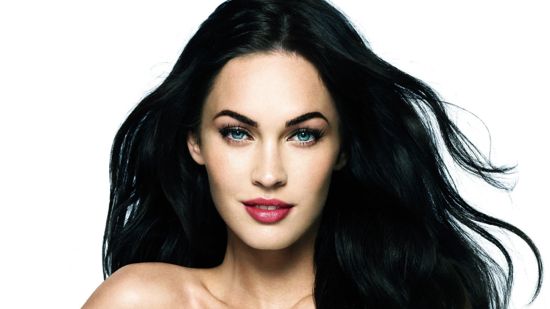 Download mobile wallpaper Megan Fox, Blue Eyes, American, Celebrity, Long Hair, Actress for free.