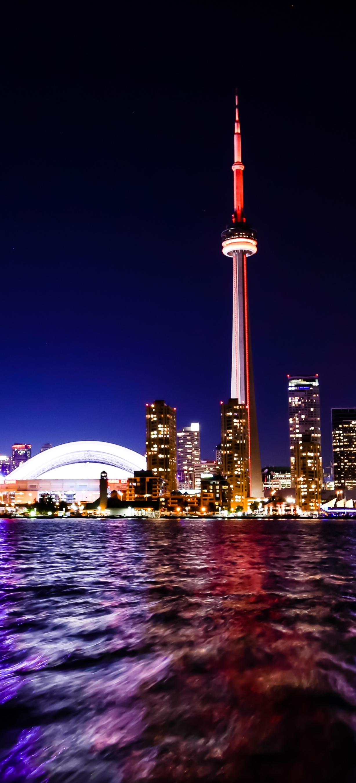 Скачать картинку Города, Ночь, Канада, Торонто, Онтарио, Сделано Человеком в телефон бесплатно.
