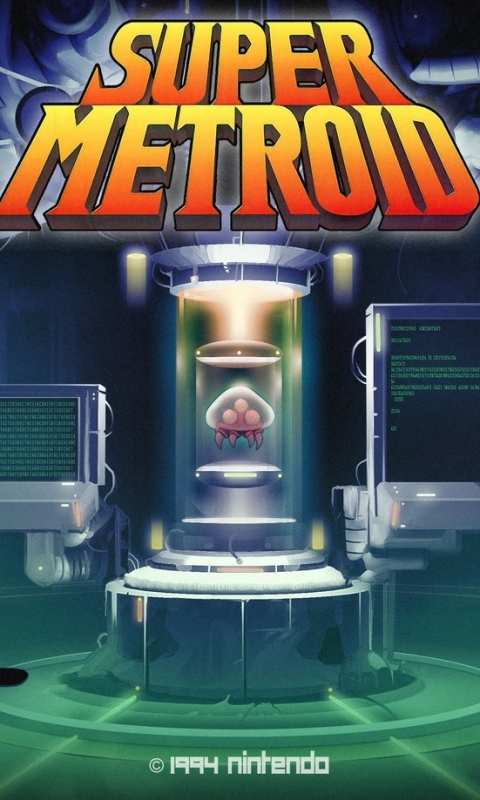 Mobile wallpaper video game, super metroid, metroid