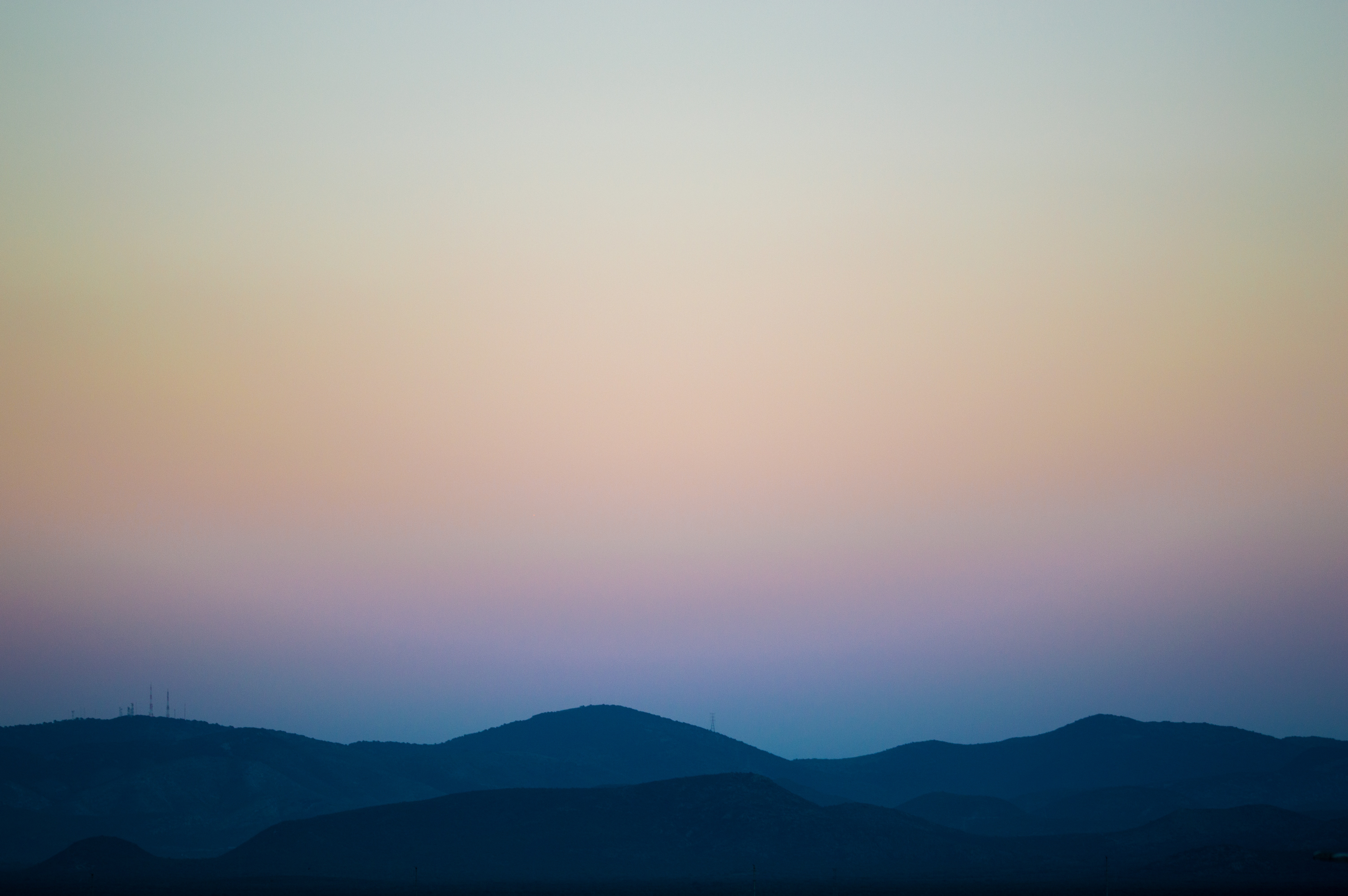 Free download wallpaper Sunset, Sky, Mountains, Horizon, Nature on your PC desktop