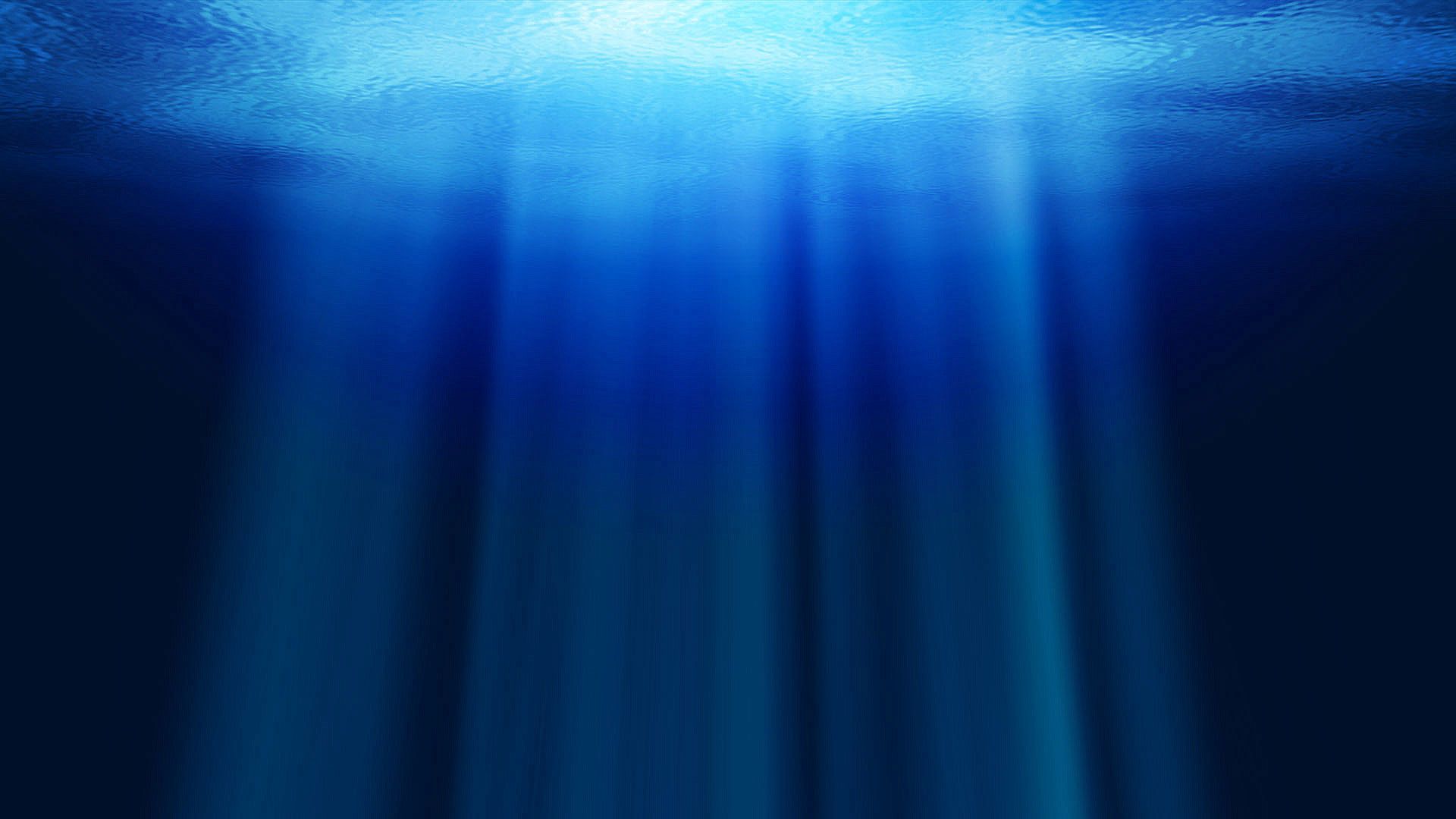 water, rays, abstract, beams, ocean, depth
