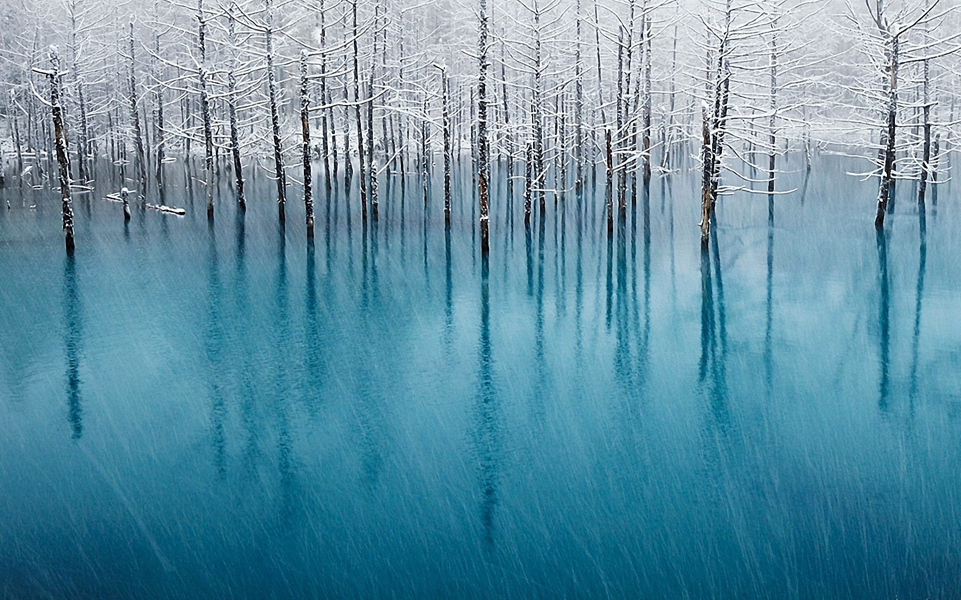 Download mobile wallpaper Water, Winter, Earth for free.