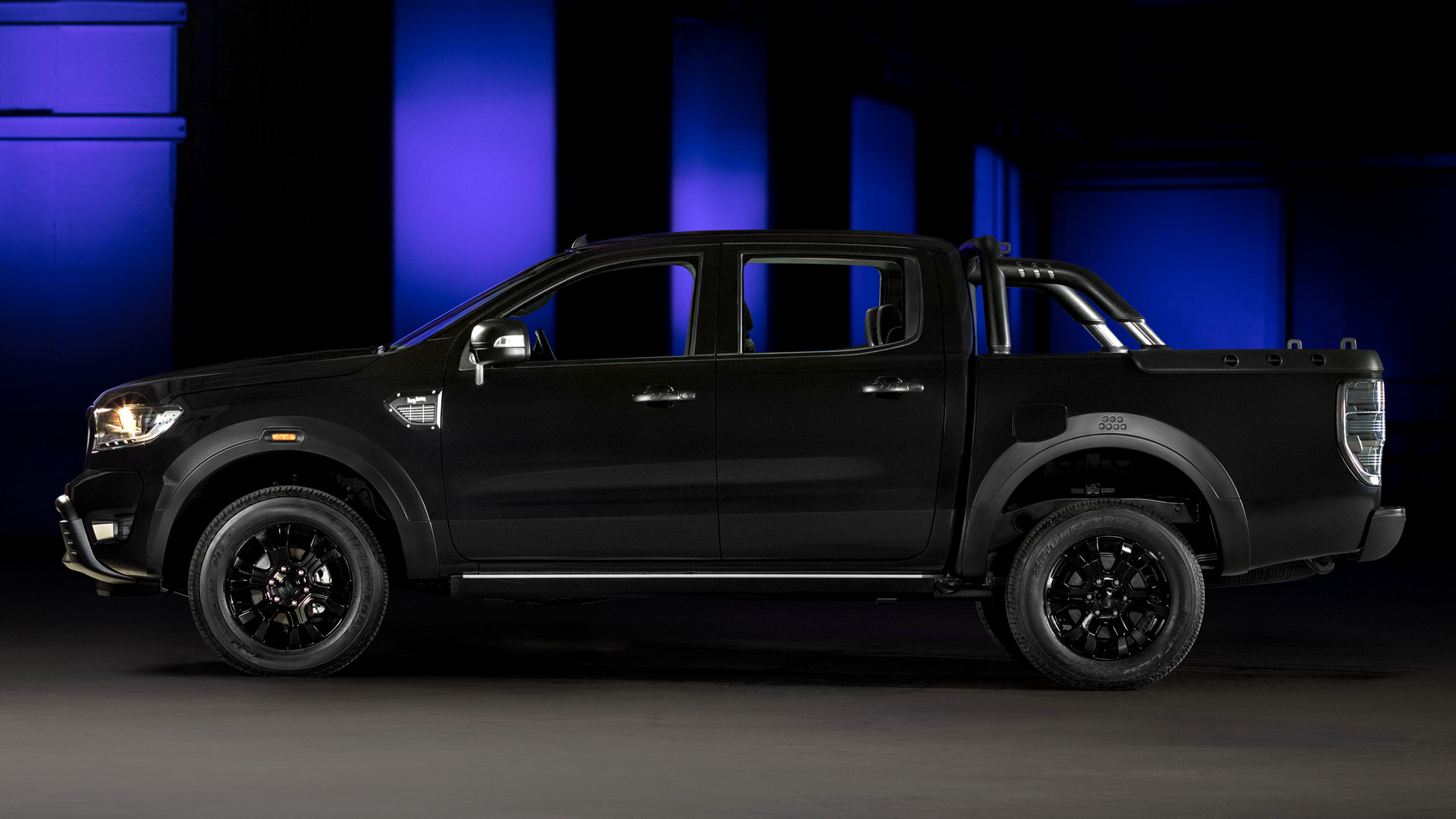 Завантажити шпалери Ford Ranger Black Concept на телефон безкоштовно