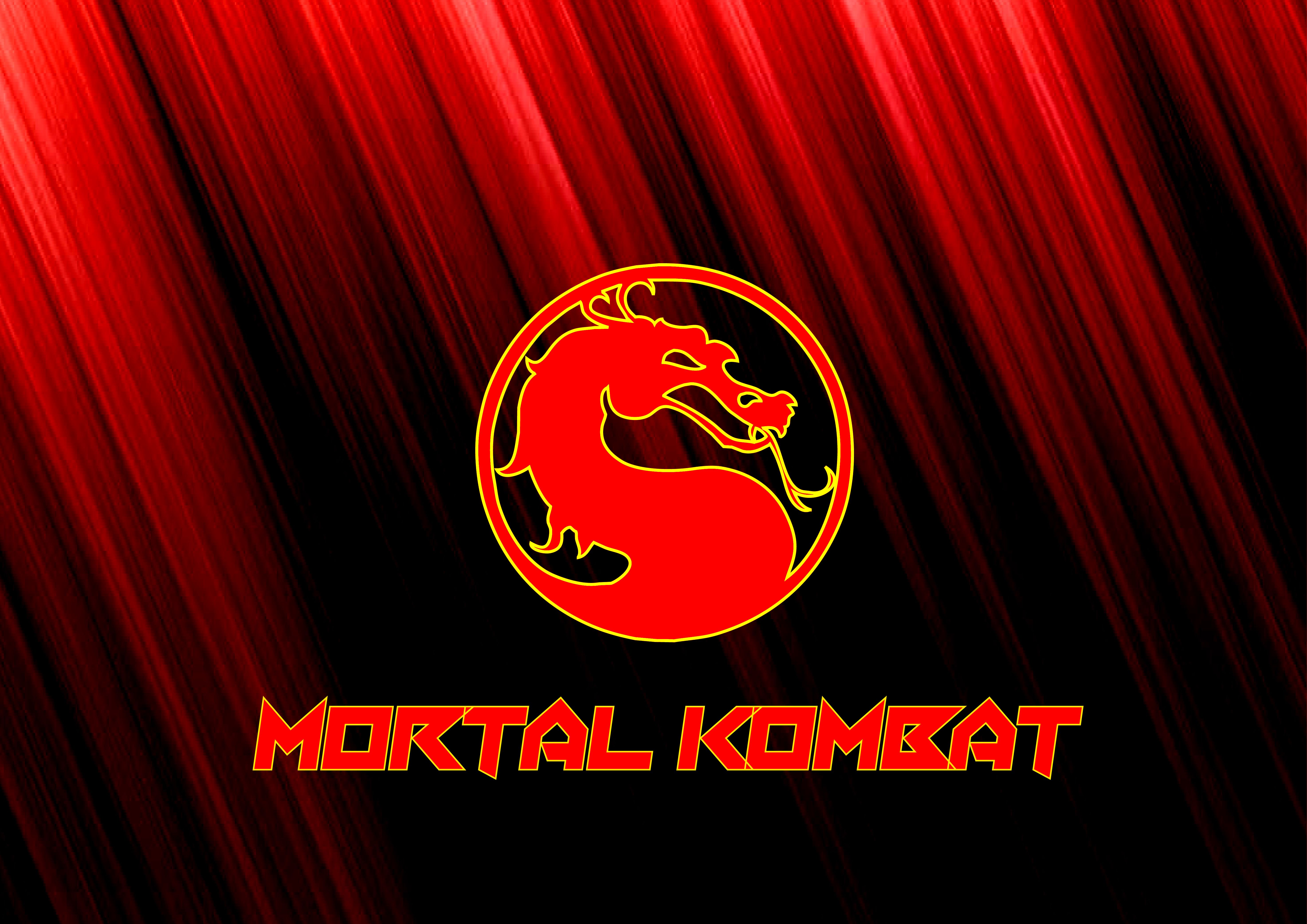 Laden Sie das Mortal Kombat, Drachen, Logo, Computerspiele-Bild kostenlos auf Ihren PC-Desktop herunter