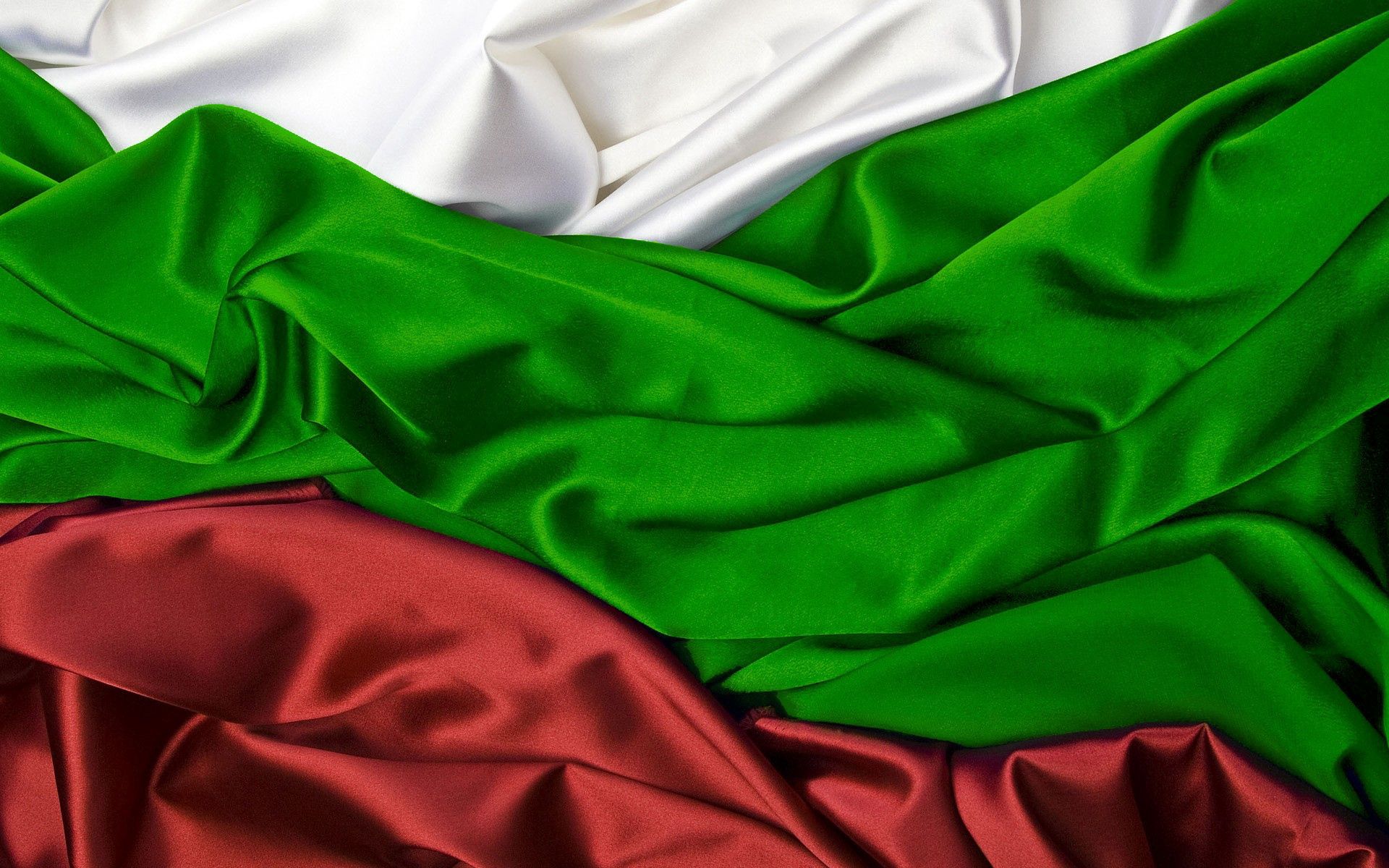 flag, white, green, red, miscellanea, miscellaneous, silk Full HD