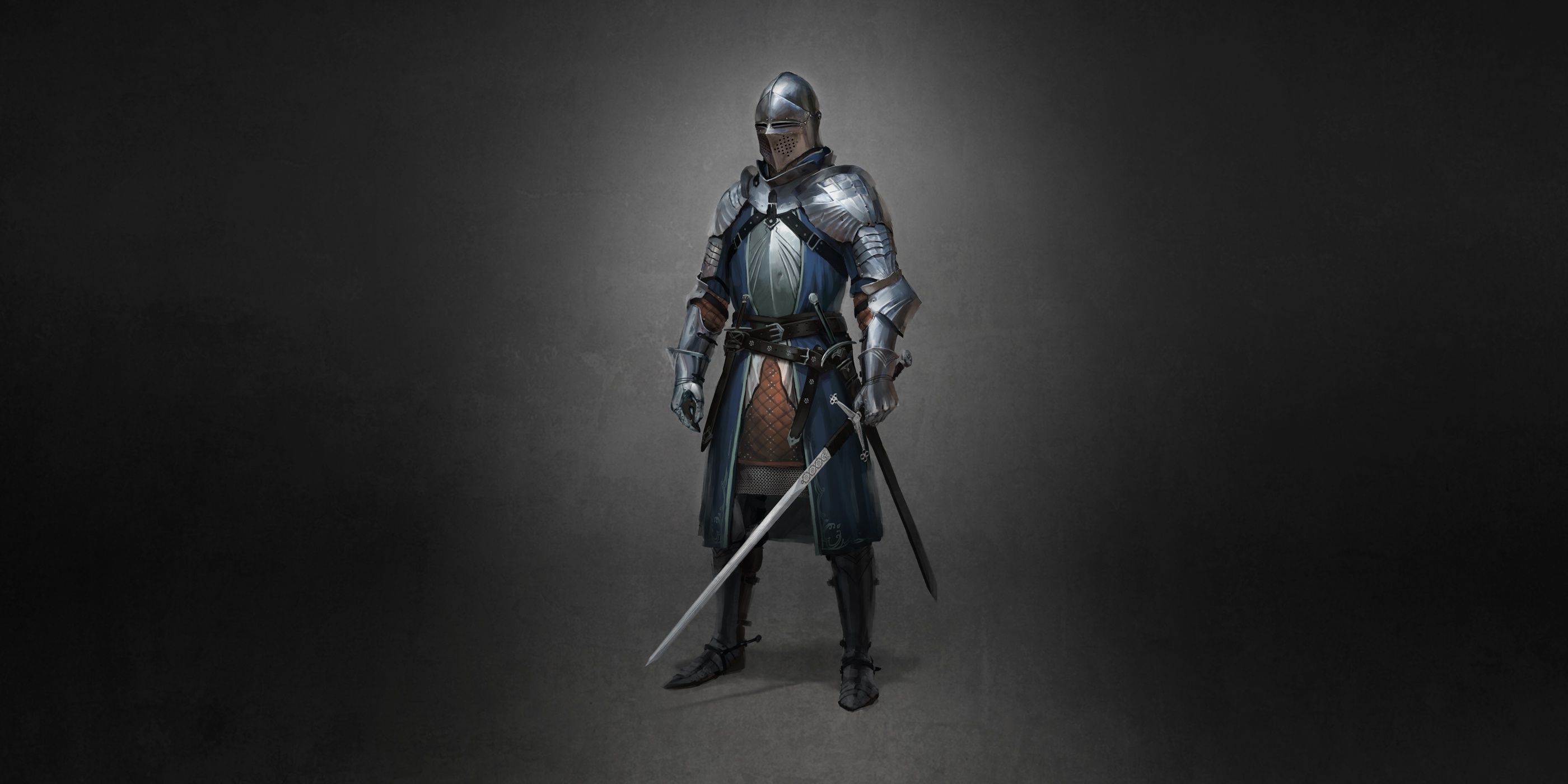 Free download wallpaper Fantasy, Warrior, Knight, Armor, Sword on your PC desktop