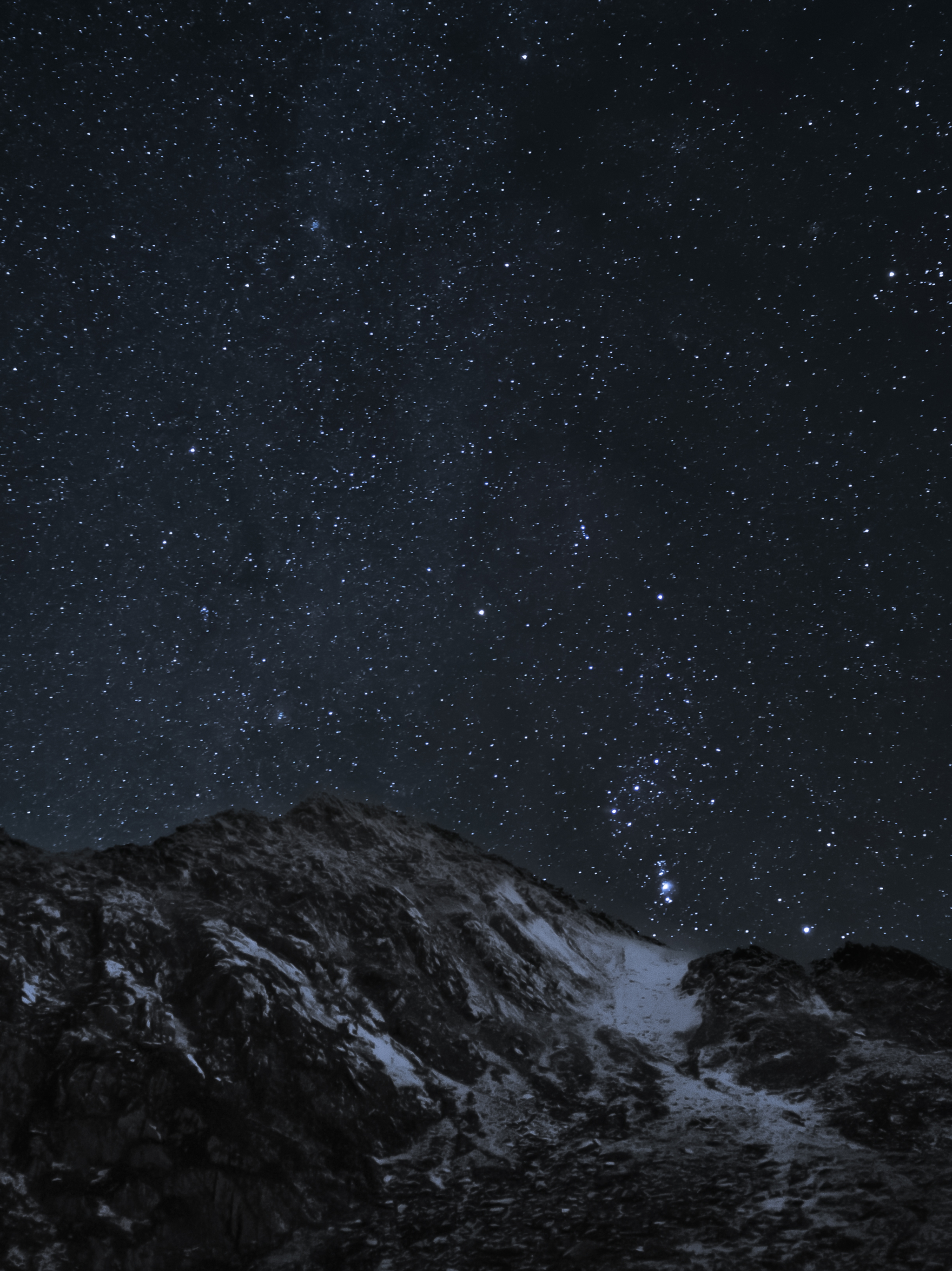 Download mobile wallpaper Night, Mountain, Earth for free.