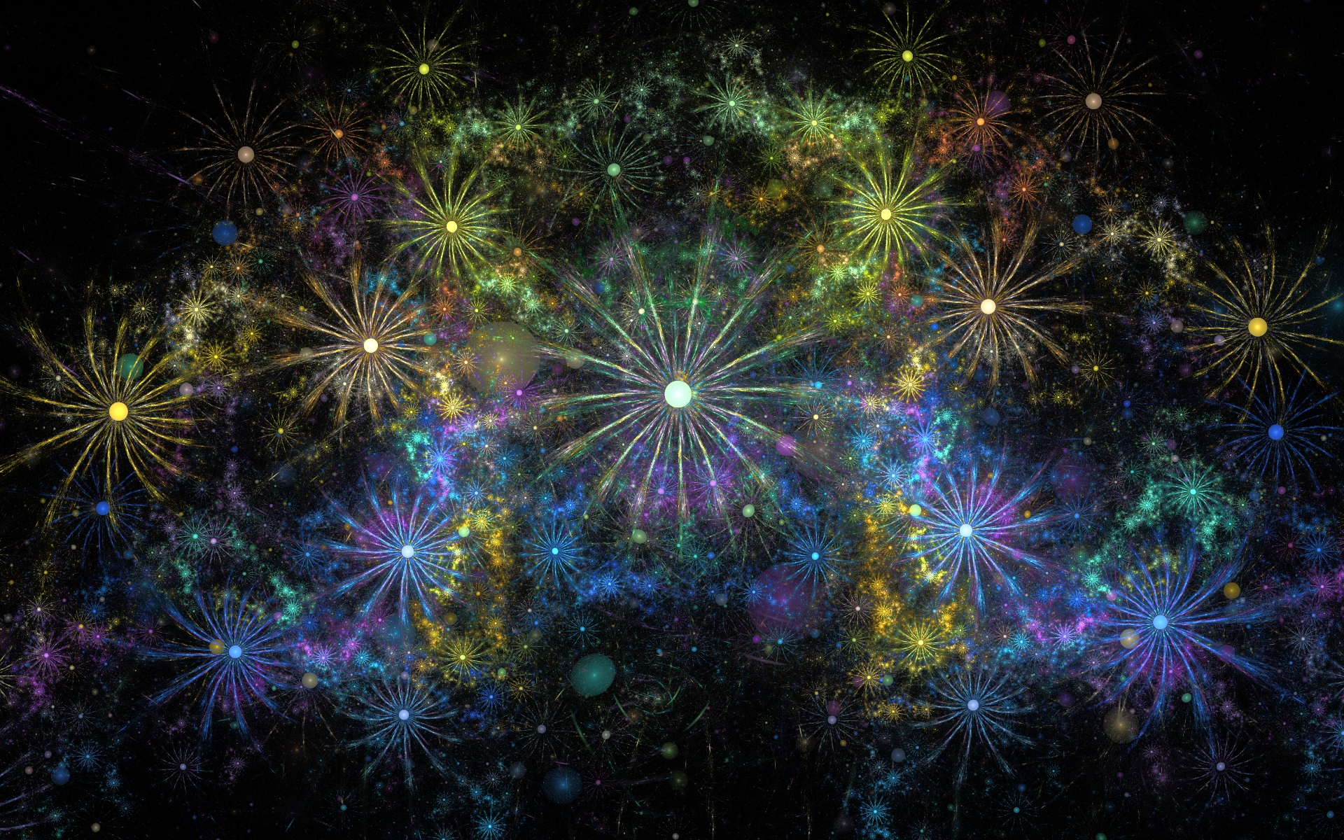 Download mobile wallpaper Fireworks, Abstract, Artistic for free.