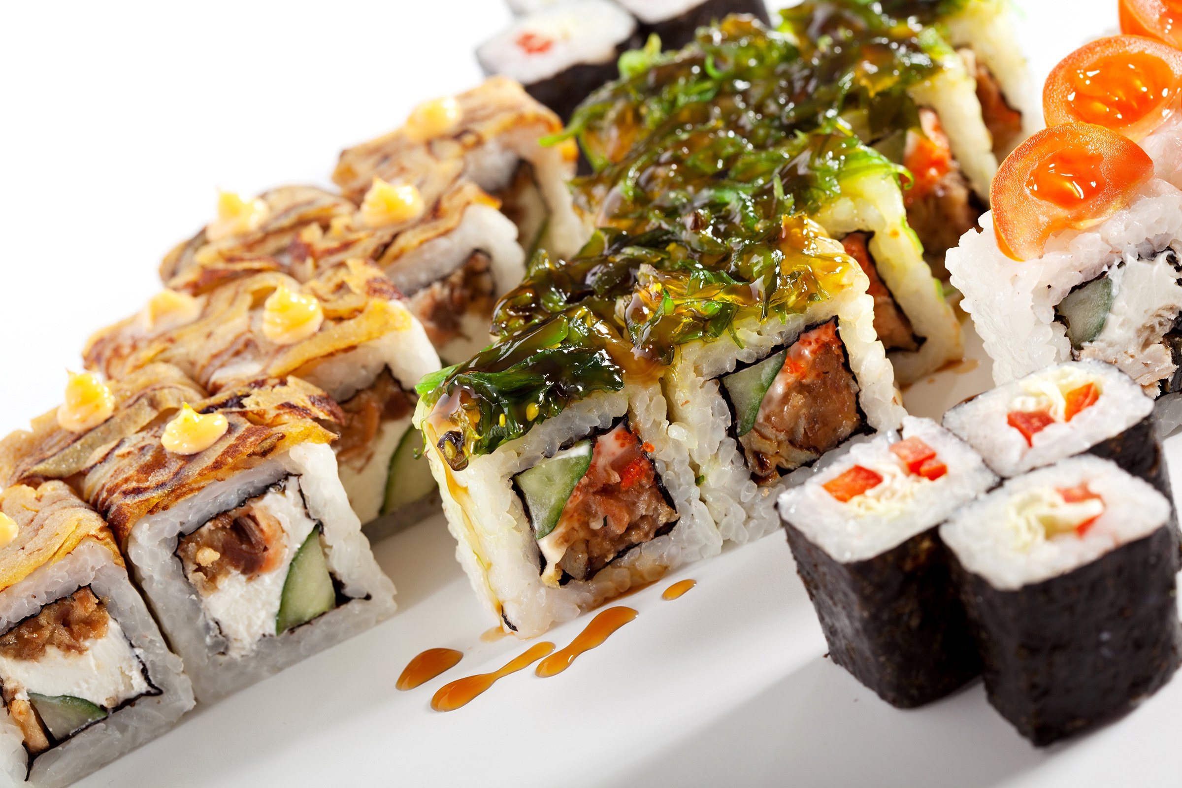Download mobile wallpaper Food, Sushi, Fish, Seafood for free.