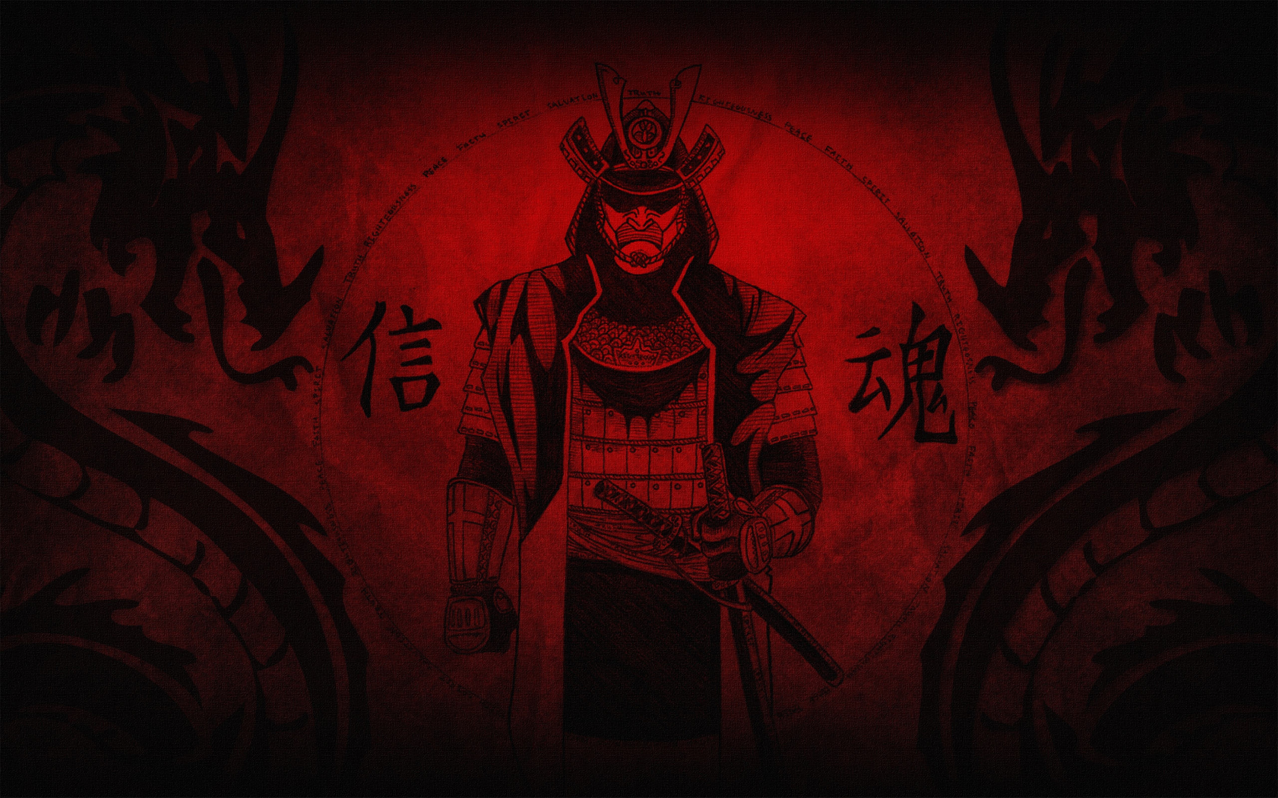 166300 Hintergrundbild herunterladen fantasie, samurai - Bildschirmschoner und Bilder kostenlos