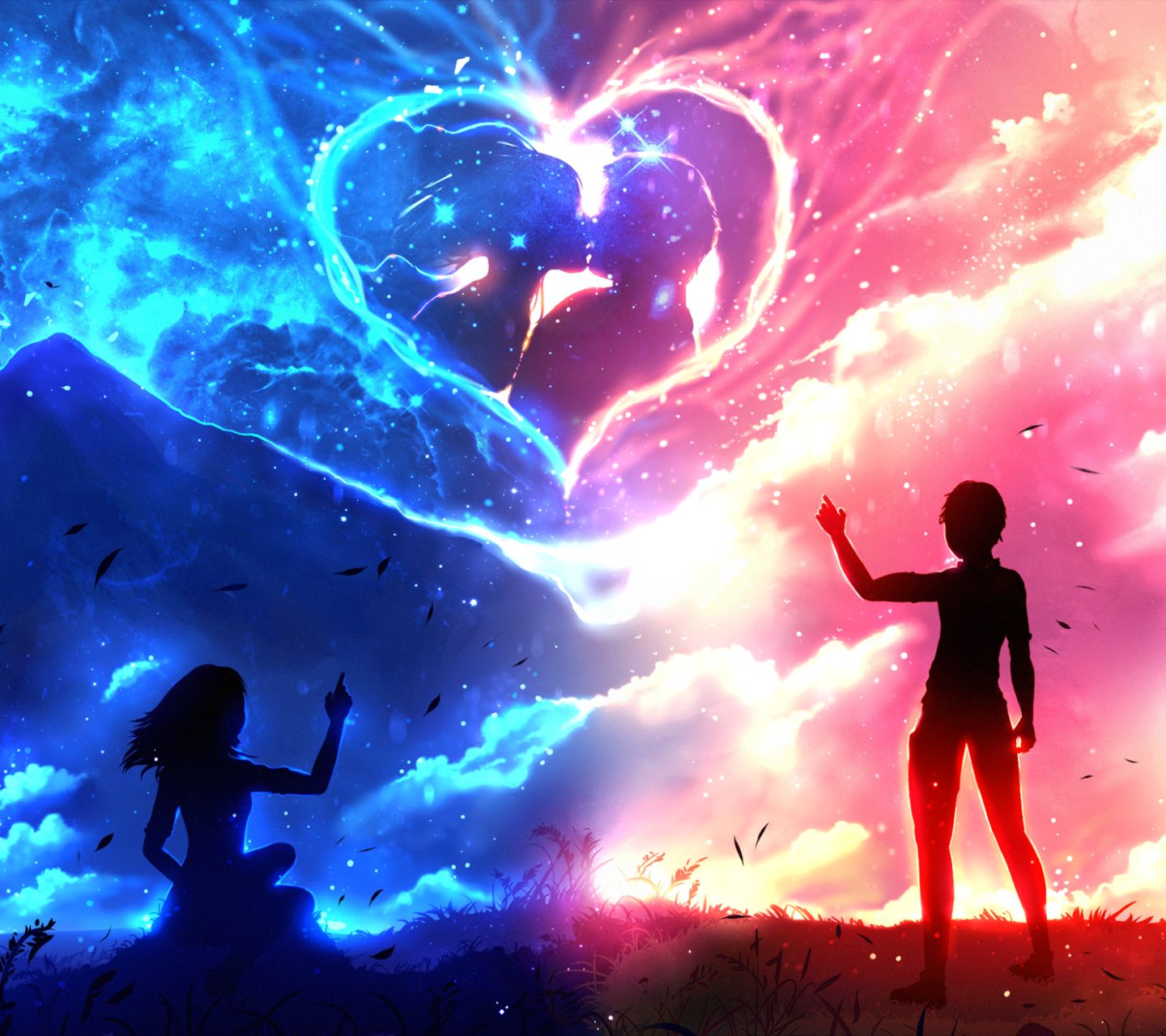 Free download wallpaper Anime, Love, Couple, Heart on your PC desktop