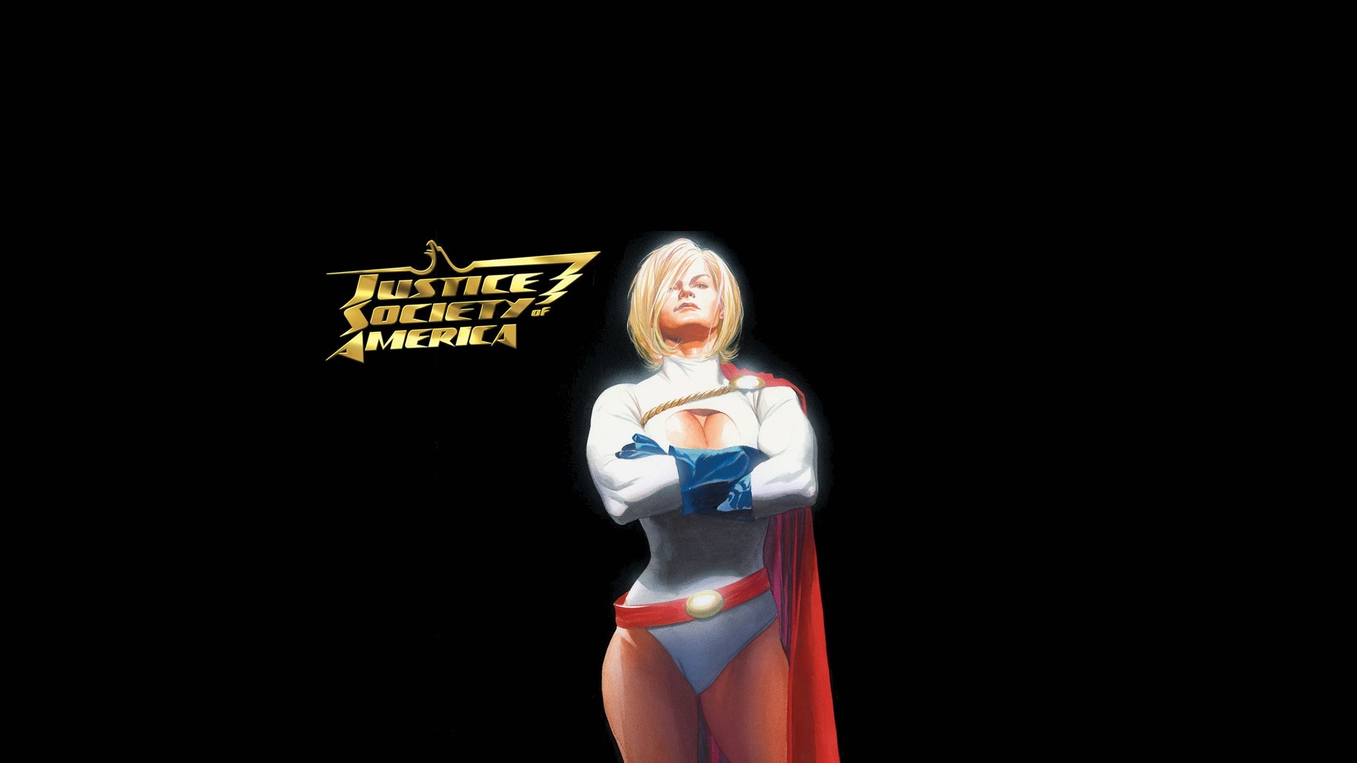 comics, justice society of america, power girl, justice league