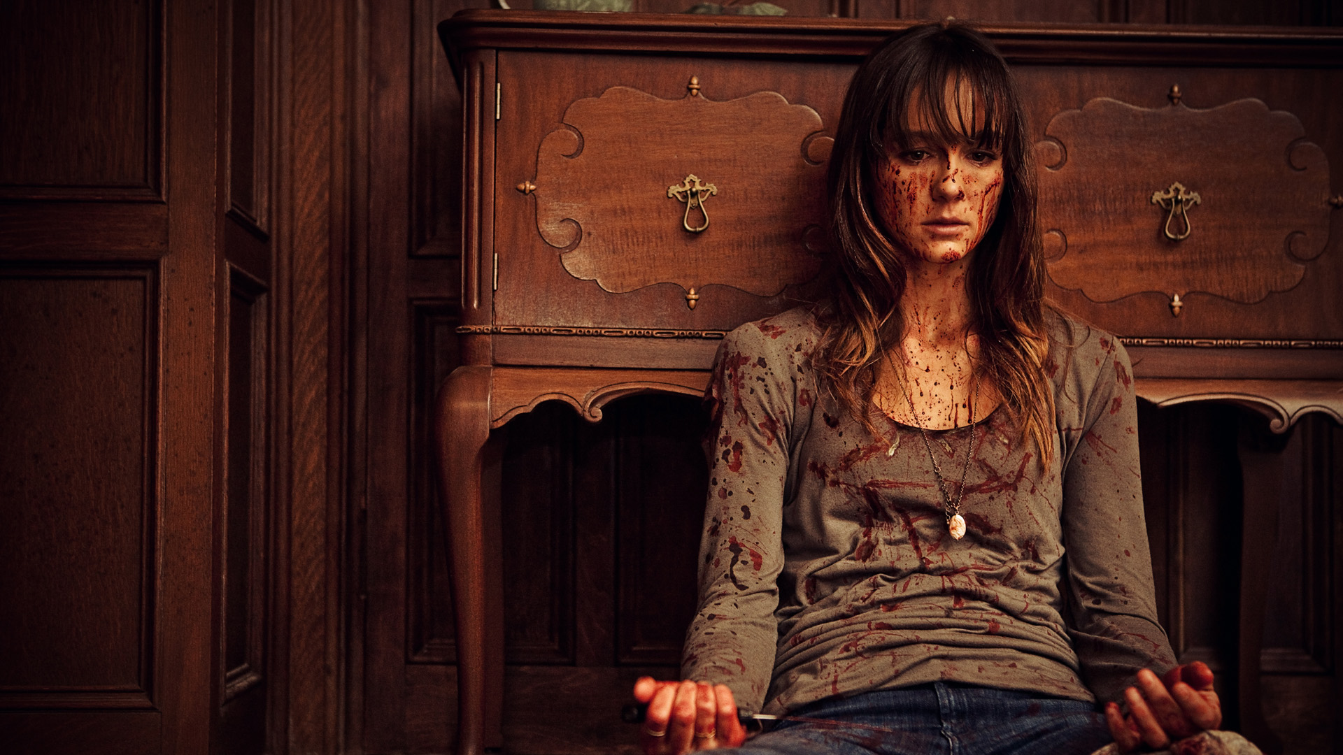 Download mobile wallpaper Movie, Sharni Vinson, You're Next for free.