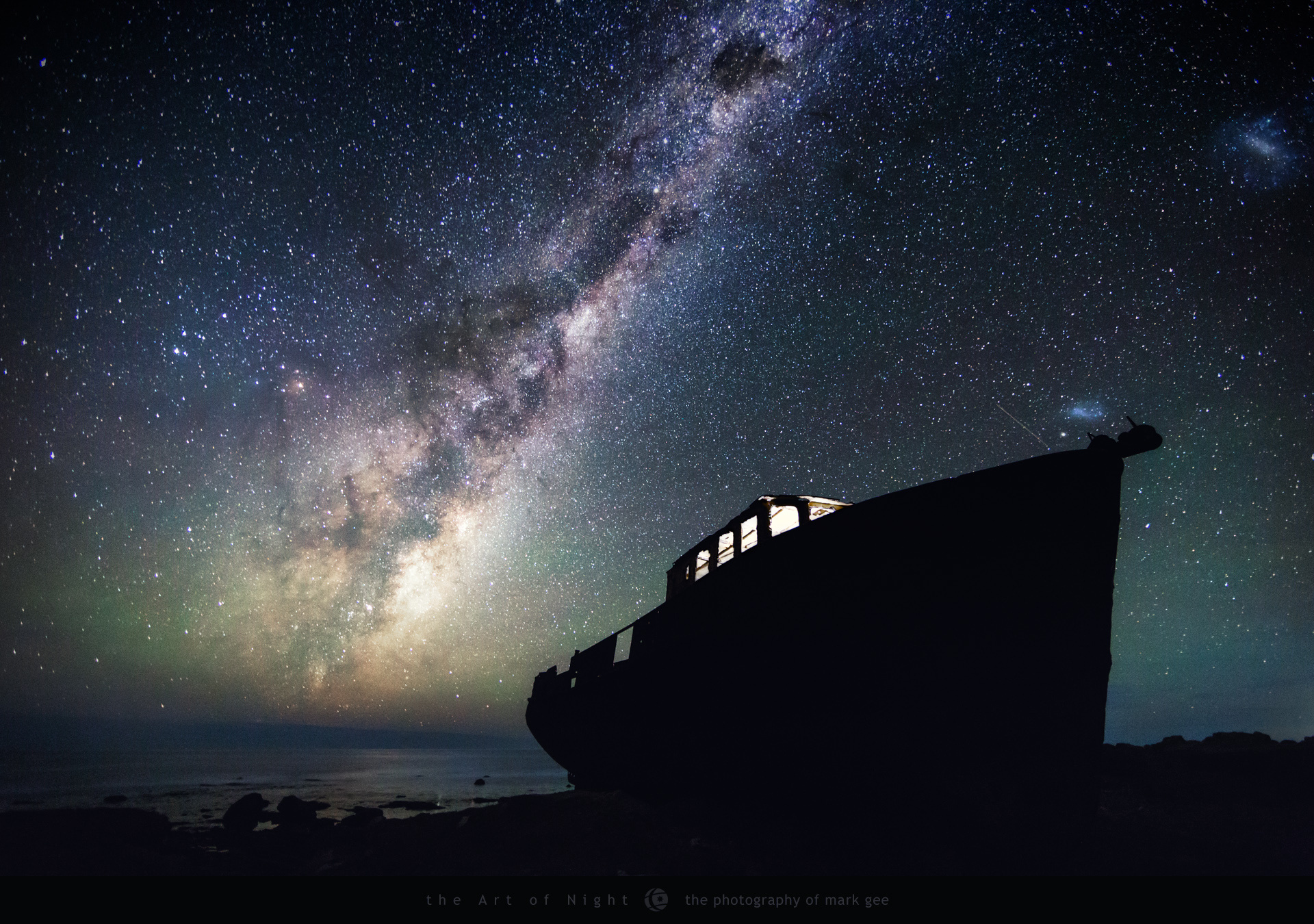 Download mobile wallpaper Sky, Stars, Night, Milky Way, Ship, Sci Fi for free.