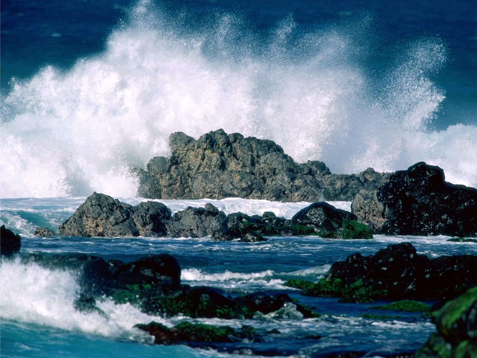 Laden Sie das Natur, Stones, Sea, Waves, Sprühen, Spray-Bild kostenlos auf Ihren PC-Desktop herunter