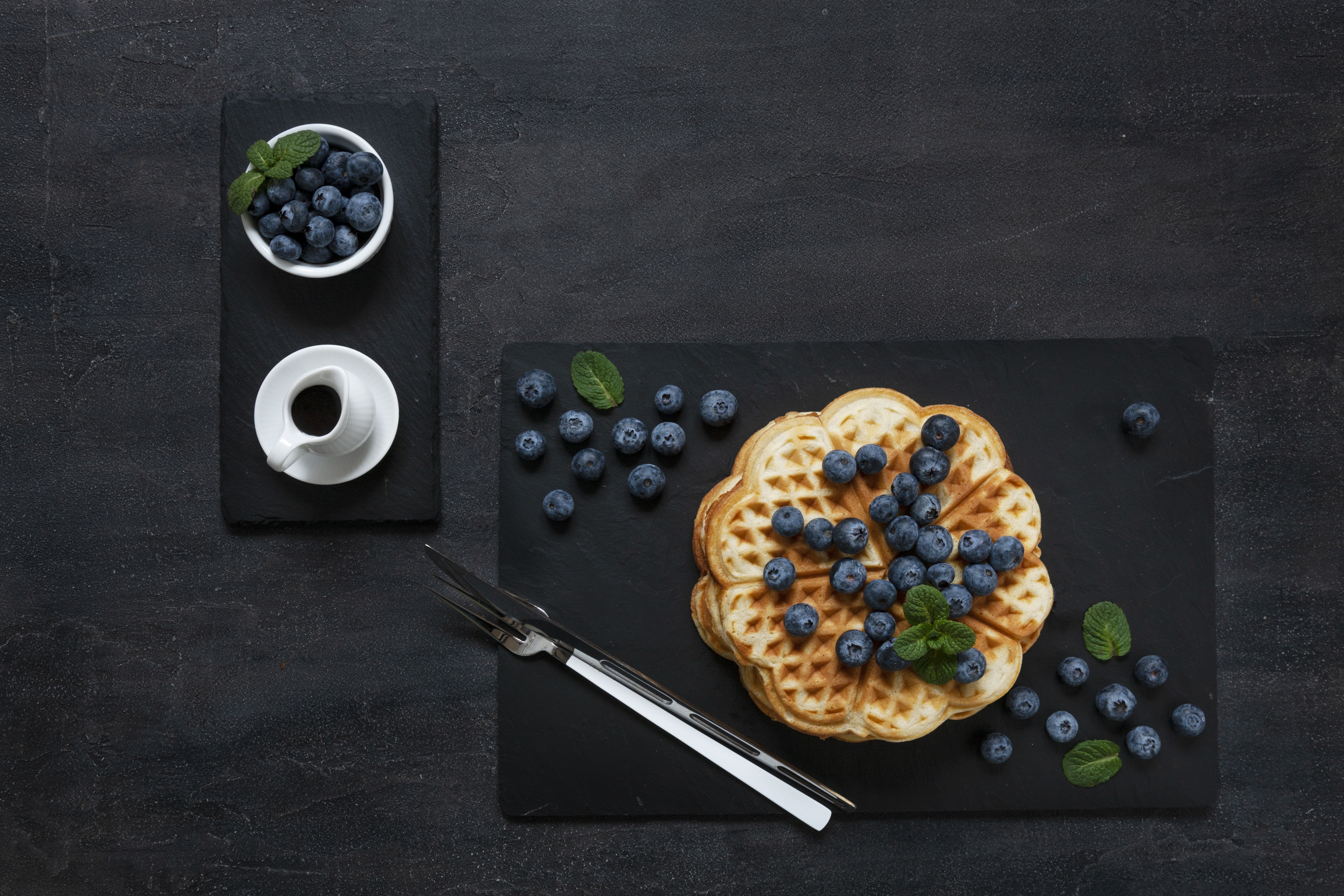 Free download wallpaper Food, Blueberry, Still Life, Berry, Fruit, Waffle, Breakfast on your PC desktop