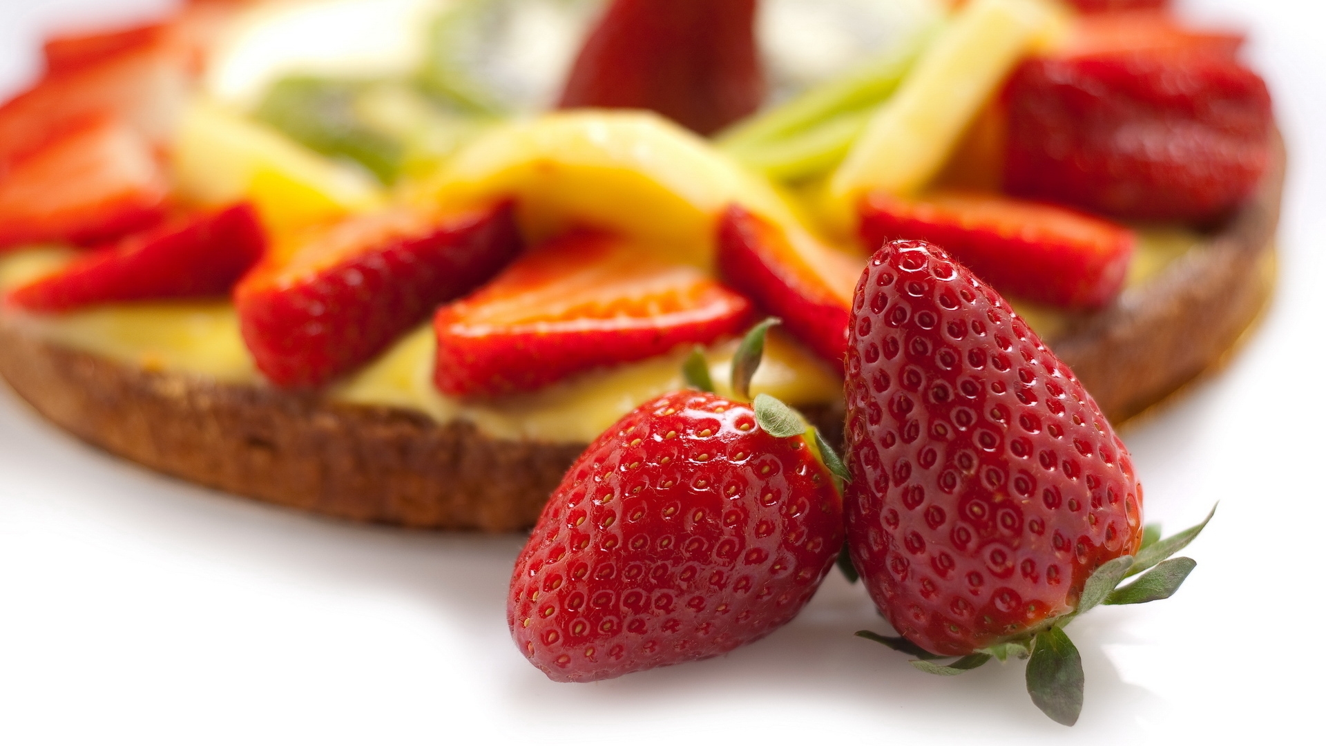 Laden Sie das Lebensmittel, Erdbeere, Obst-Bild kostenlos auf Ihren PC-Desktop herunter