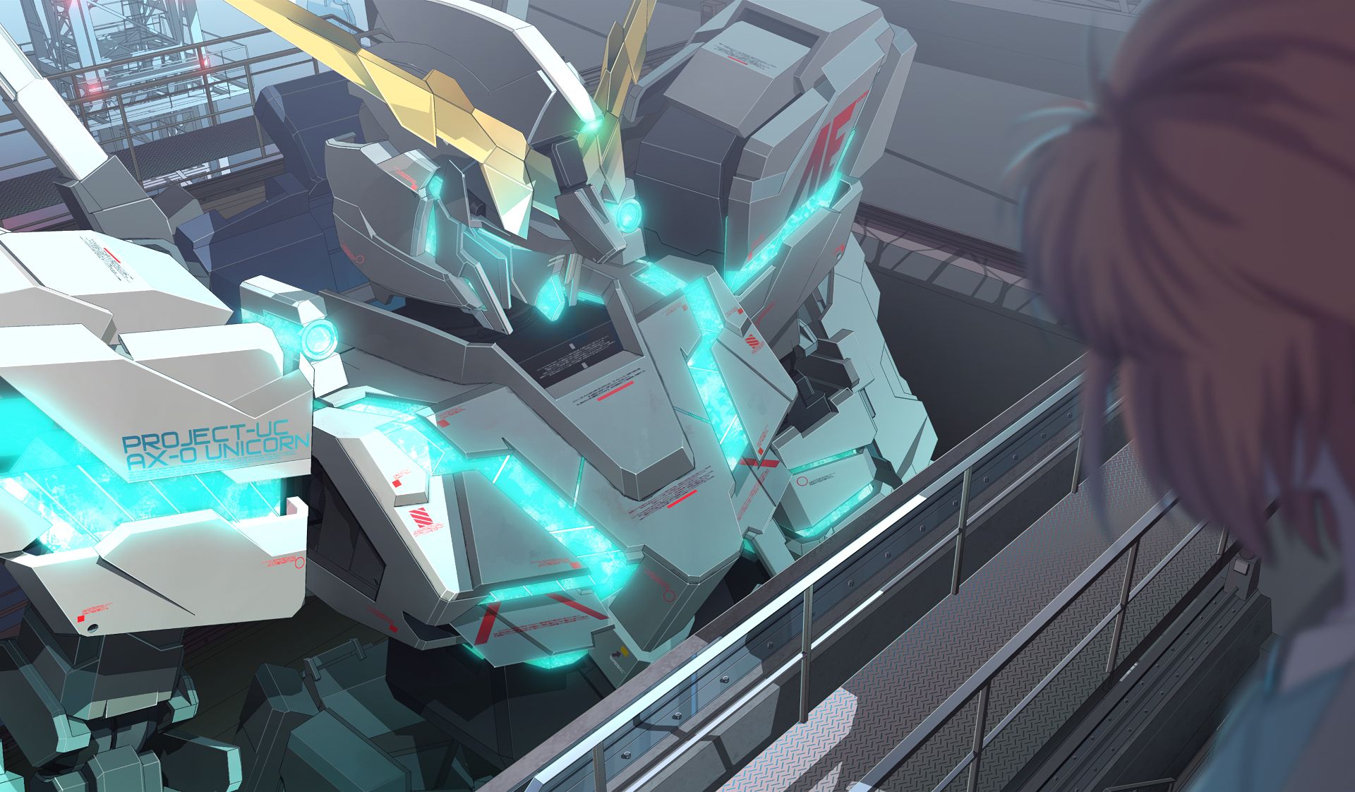 Популярні заставки і фони Мобільний Костюм Gundam Unicorn на комп'ютер