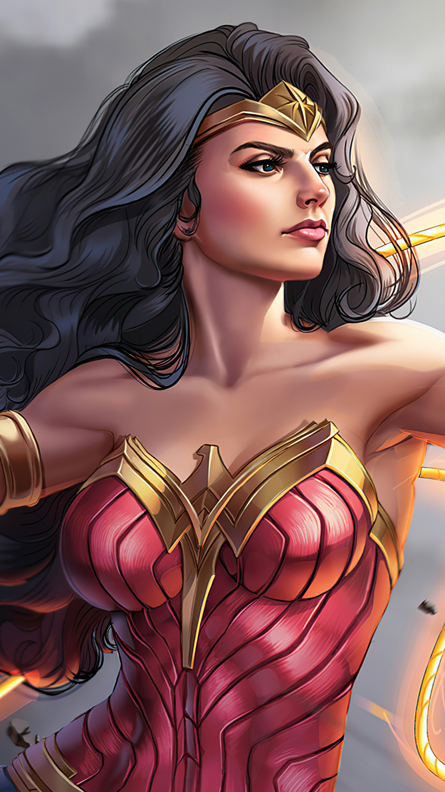 Download mobile wallpaper Comics, Dc Comics, Diana Prince, Wonder Woman, Lasso Of Truth for free.
