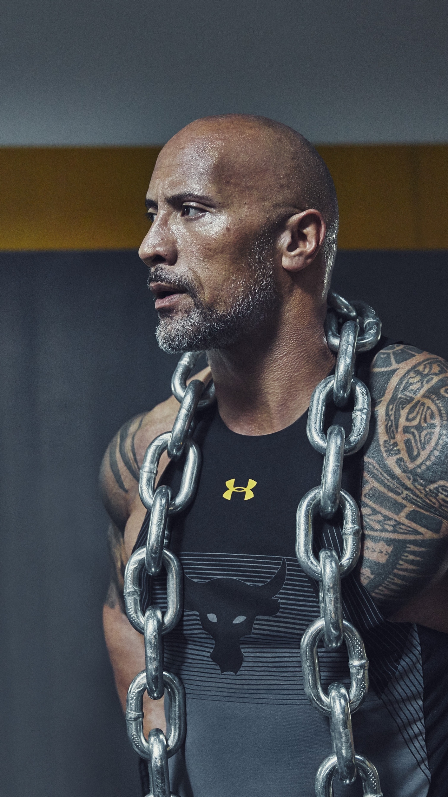 Download mobile wallpaper Dwayne Johnson, Tattoo, American, Celebrity, Actor for free.
