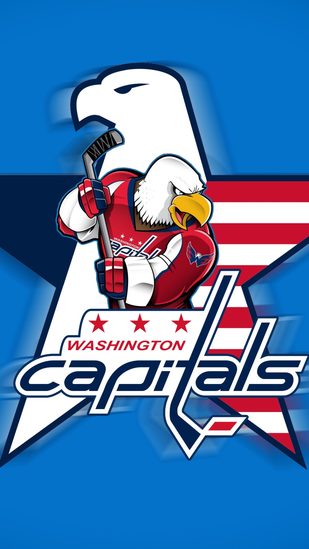 Handy-Wallpaper Sport, Eishockey, Logo, Emblem, Nhl, Washington Hauptstädte kostenlos herunterladen.