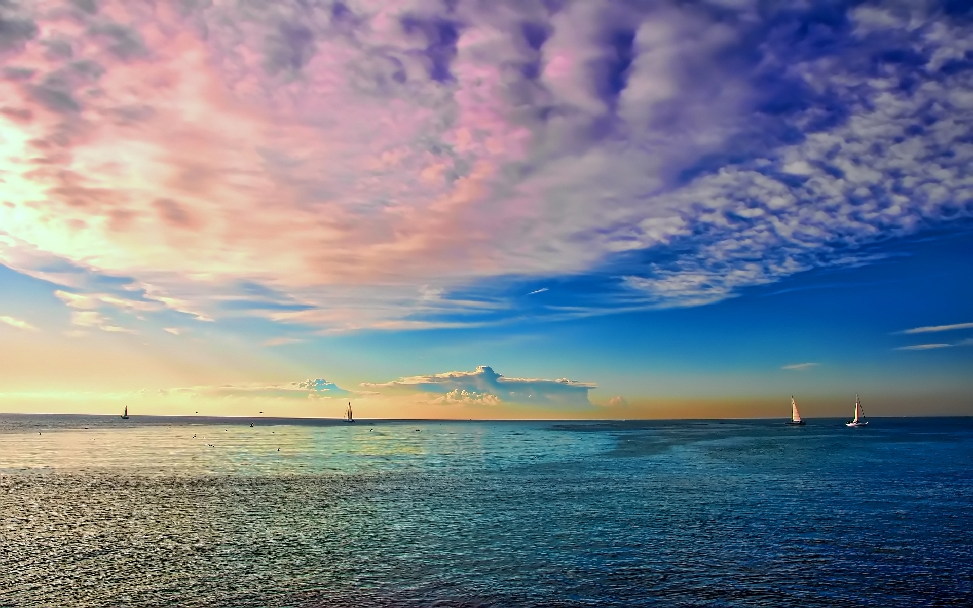 Laden Sie das Horizont, Ozean, Boot, Segelboot, Meer, Fahrzeuge-Bild kostenlos auf Ihren PC-Desktop herunter