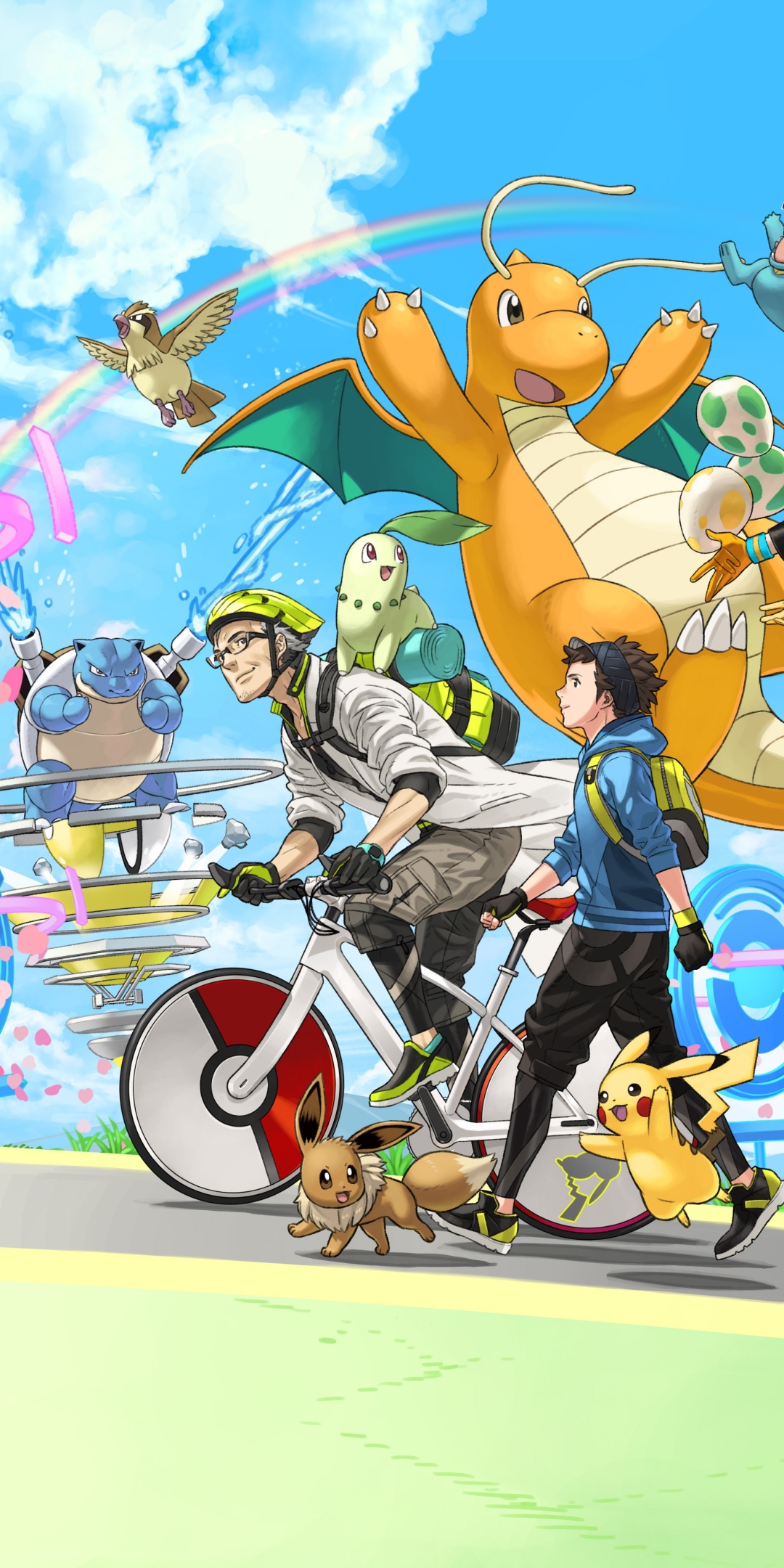 Download mobile wallpaper Pokémon, Pikachu, Video Game, Dragonite (Pokémon), Blastoise (Pokémon), Pokémon Go, Pokemon Go for free.