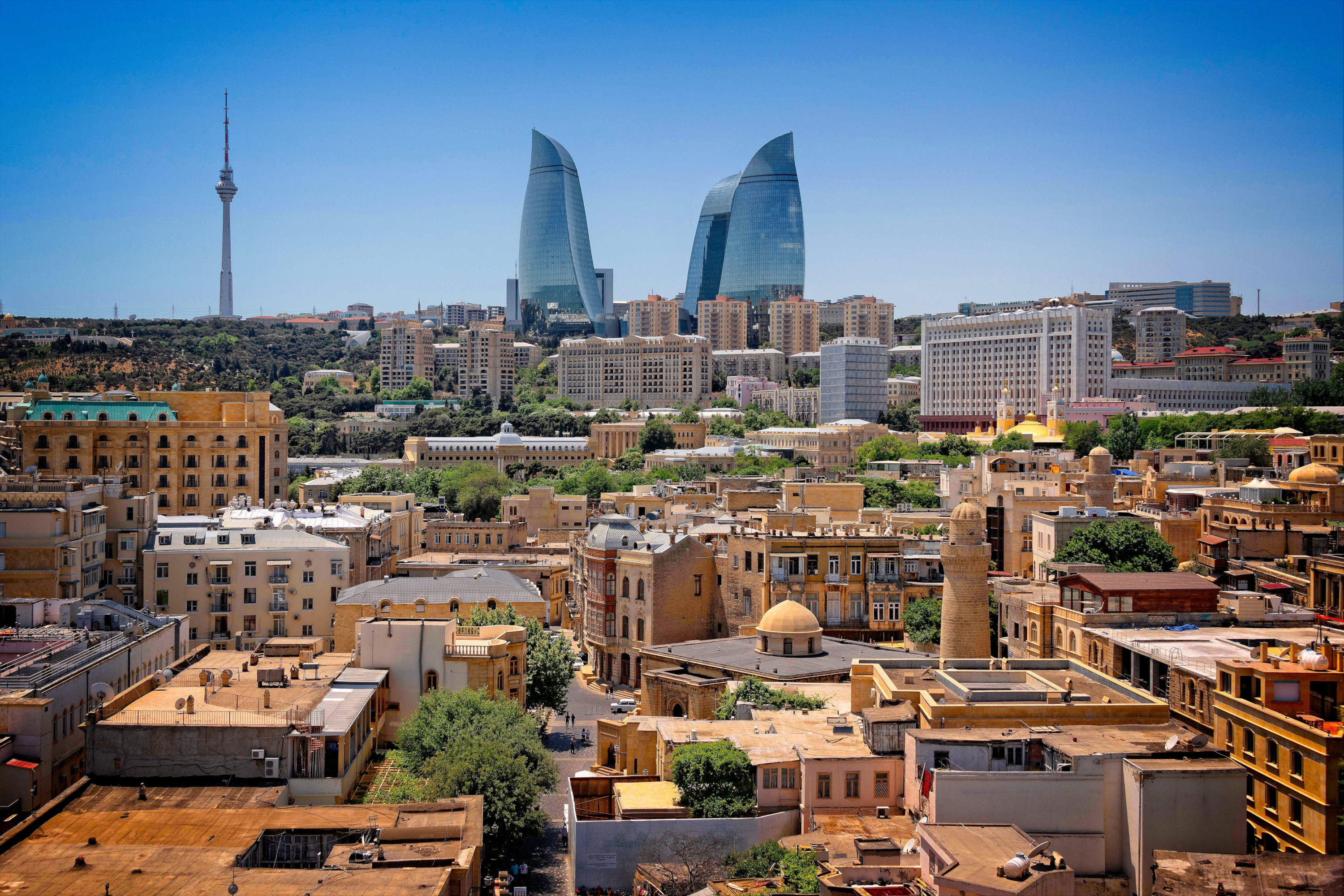 azerbaijan, baku, man made, cities