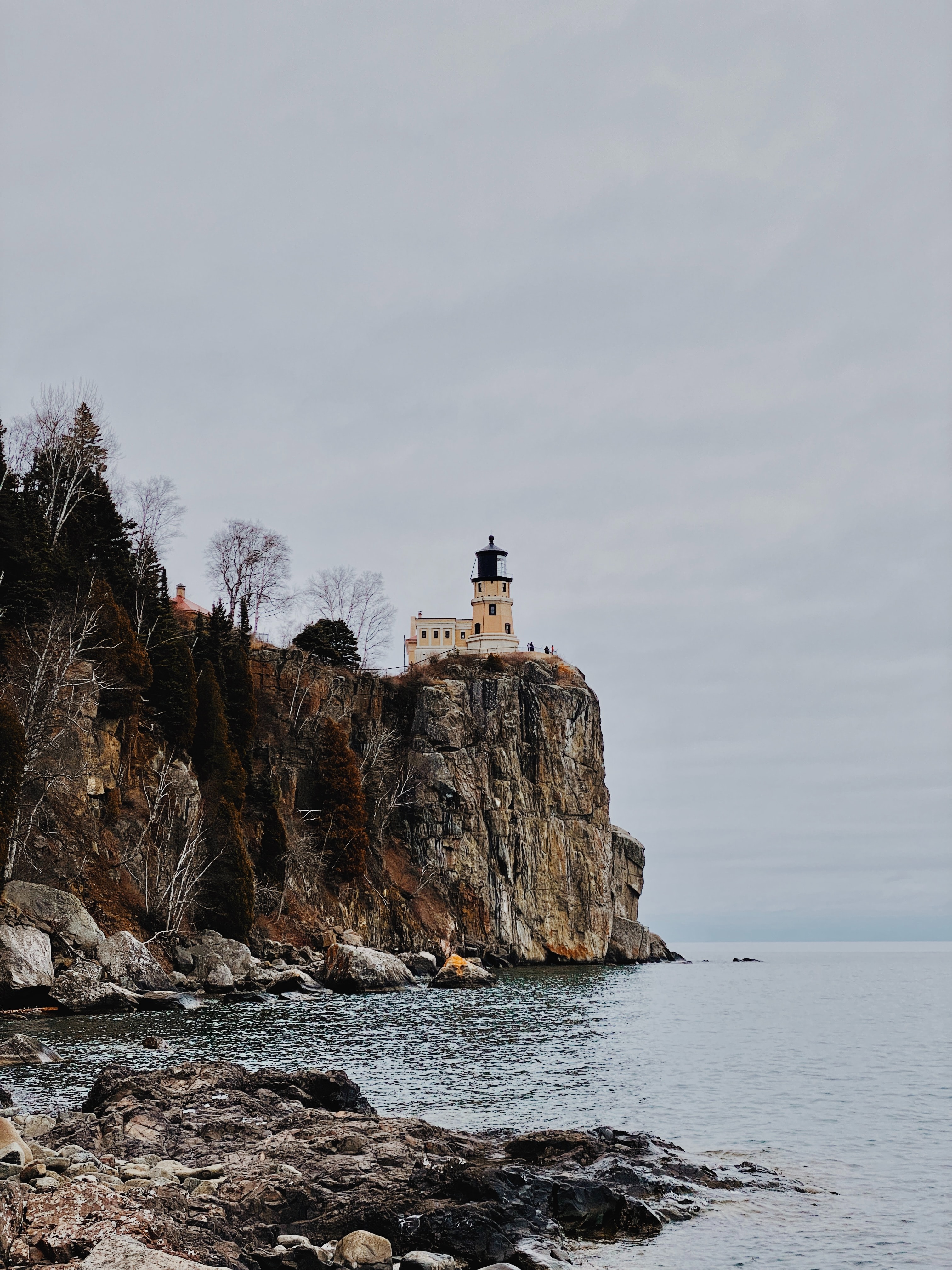 77112 скачать обои скала, маяк, природа, море, берег - заставки и картинки бесплатно