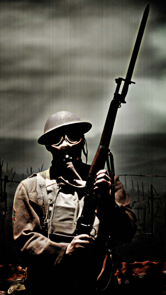 Download mobile wallpaper Dark, Gas Mask, Soldier for free.