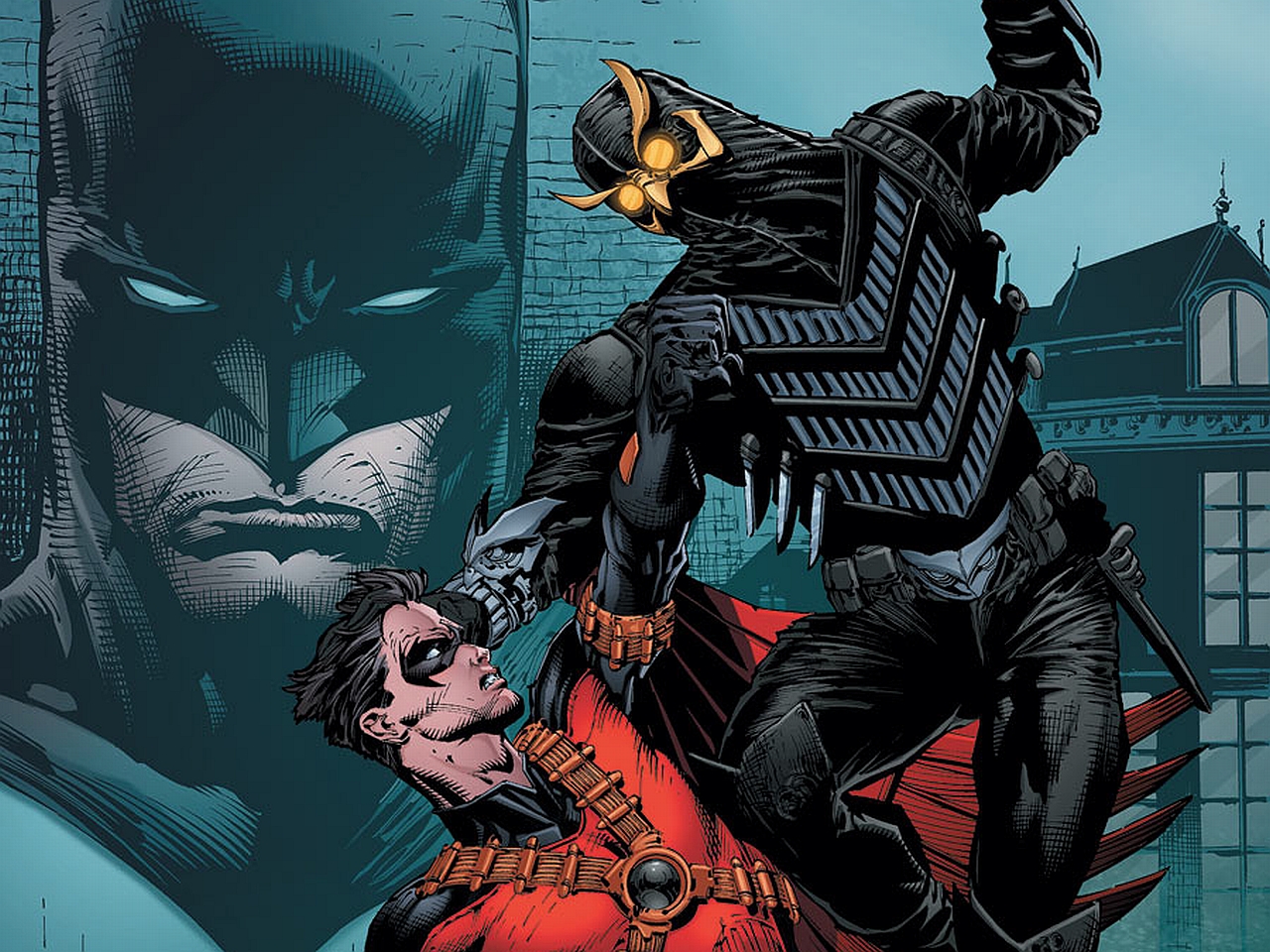 1449331 скачать обои комиксы, бэтмен: темный рыцарь, бэтмен, красный робин, коготь (комиксы dc), тим дрейк - заставки и картинки бесплатно